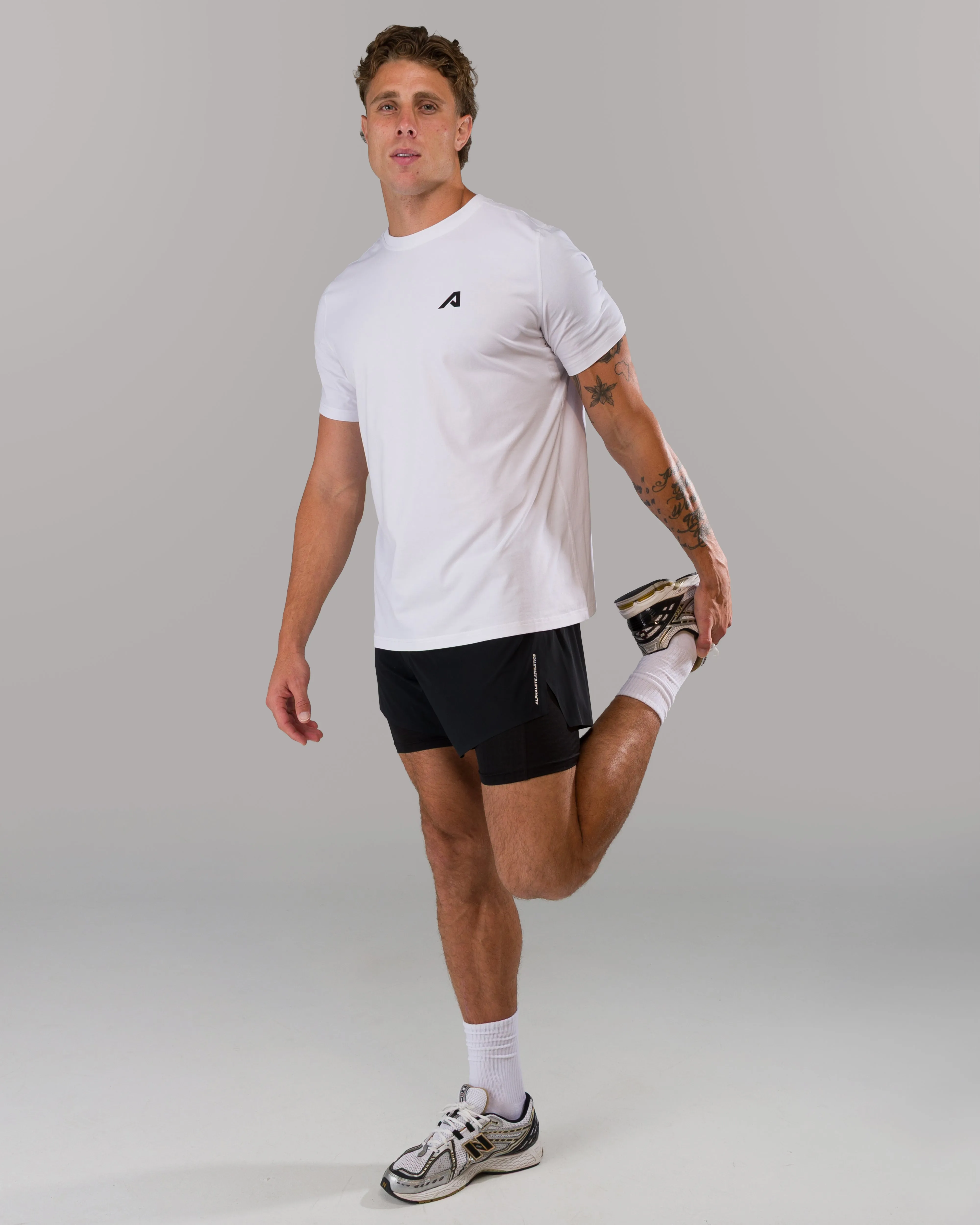 Momentum Tee - White Alphalete Athletics