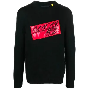 Moncler 1952 Appliqué Virgin Wool Jumper