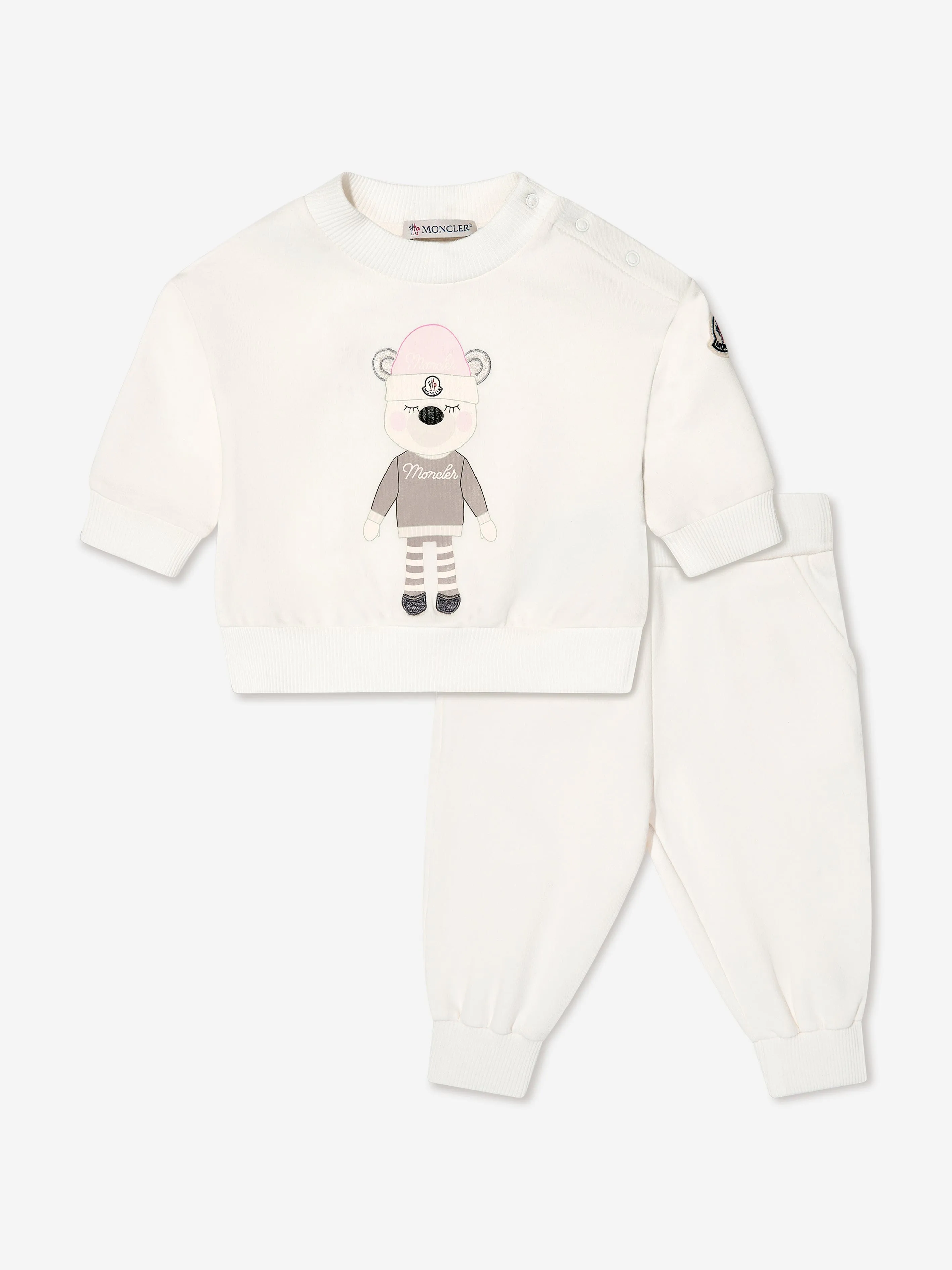 Moncler Enfant Baby Girls Tracksuit in White