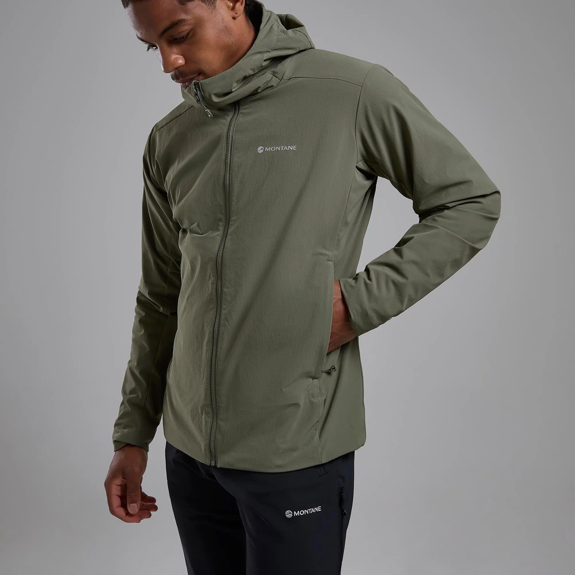 Montane Men's Khamsin Hooded Softshell Jacket Montane