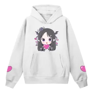 Morgana Hearts Hoodie(White)