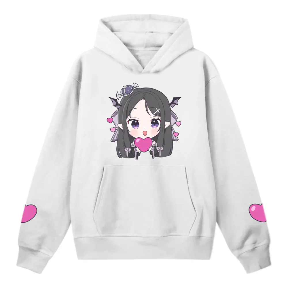 Morgana Hearts Hoodie(White)