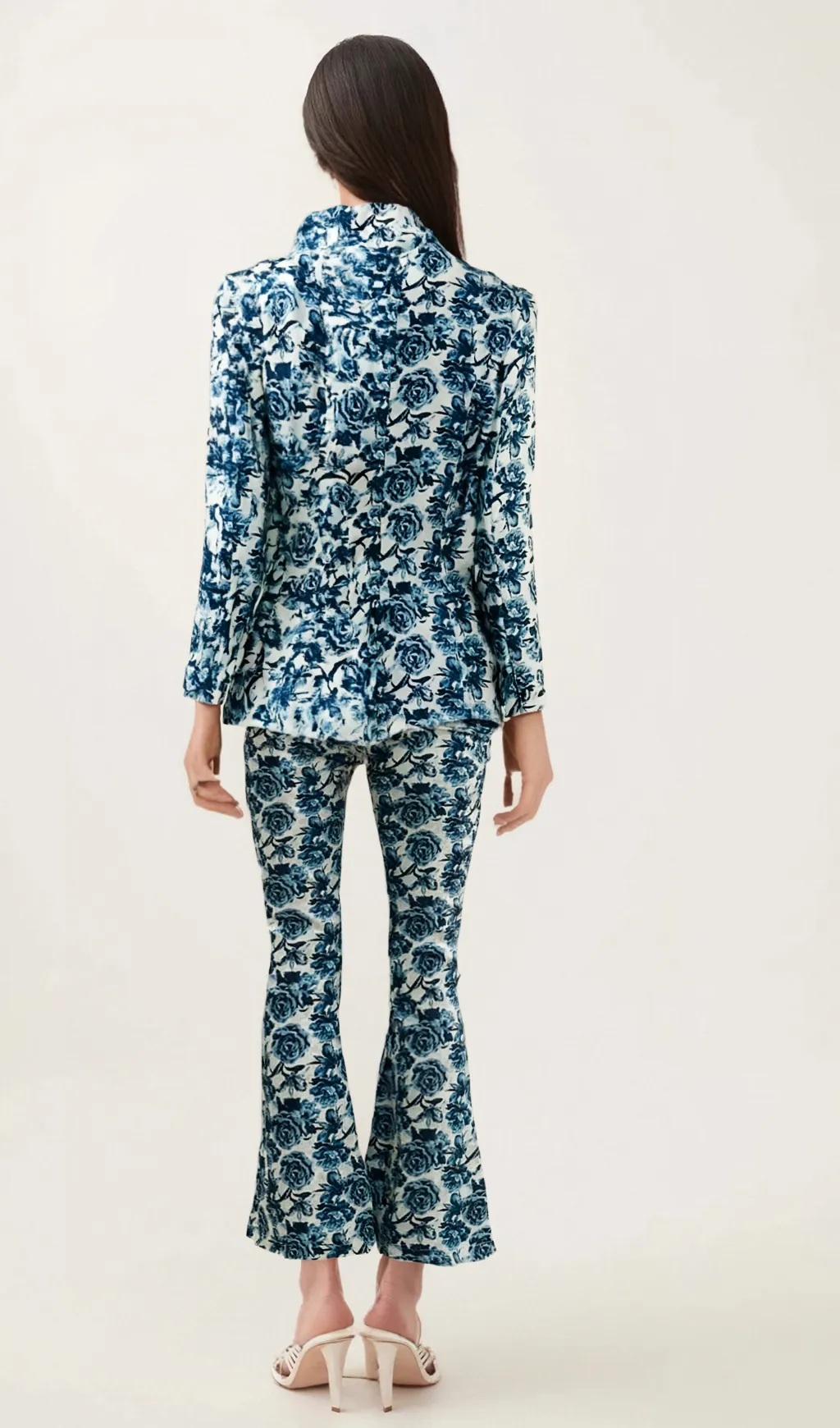 Morgane floral-print jacket & trousers matching set Gloria Lanvin
