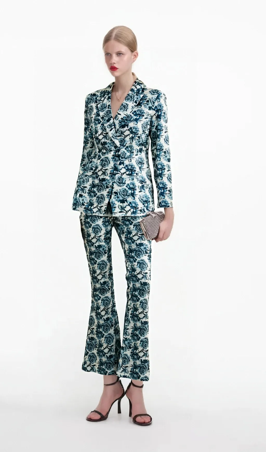 Morgane floral-print jacket & trousers matching set Gloria Lanvin