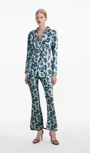Morgane floral-print jacket & trousers matching set Gloria Lanvin