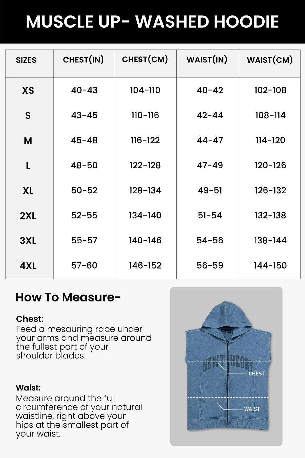 Muscle Up- Washed Sleeveless Zip Hoodie -Mocha Brown