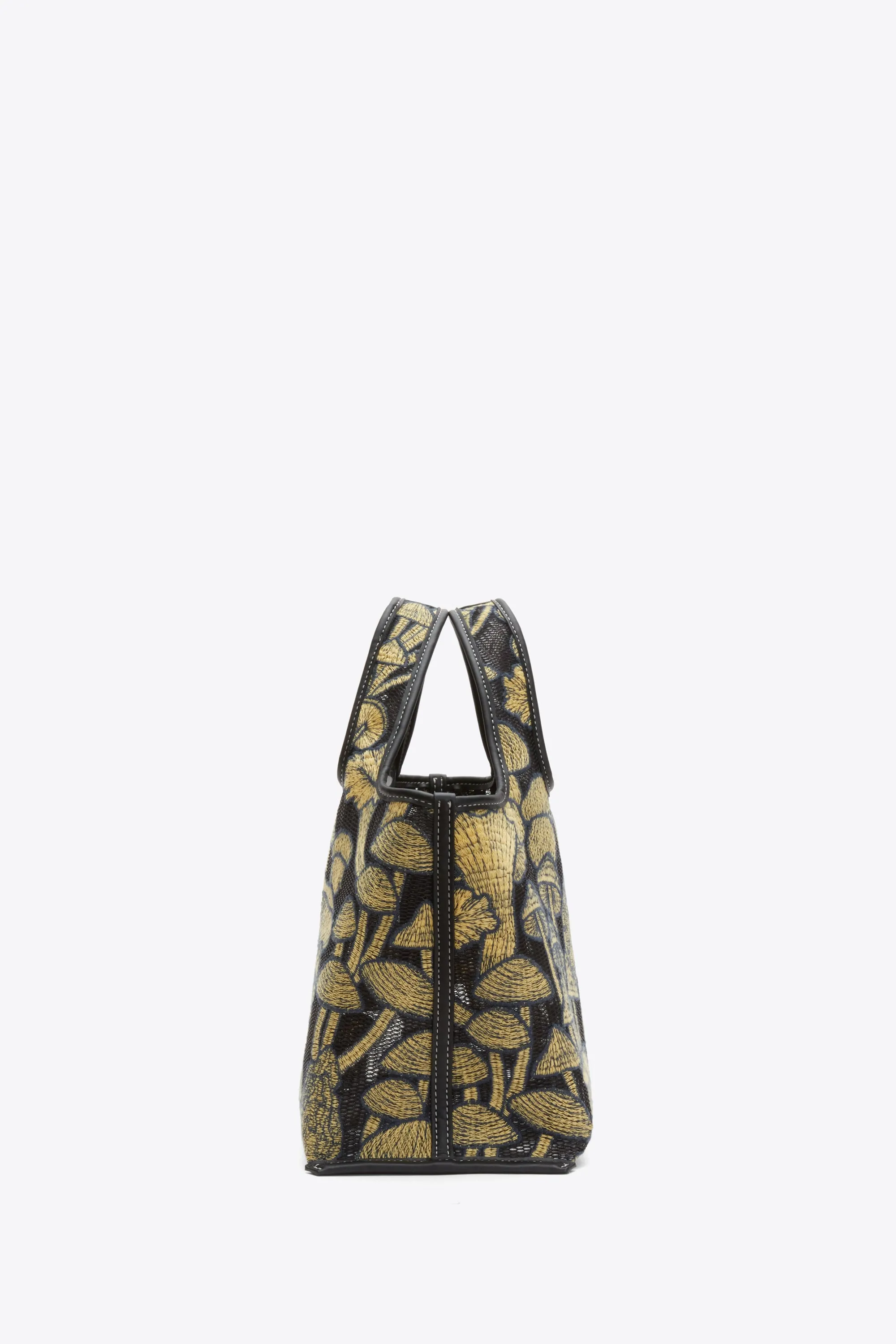 Mushroom Embroidery Mini Market Tote