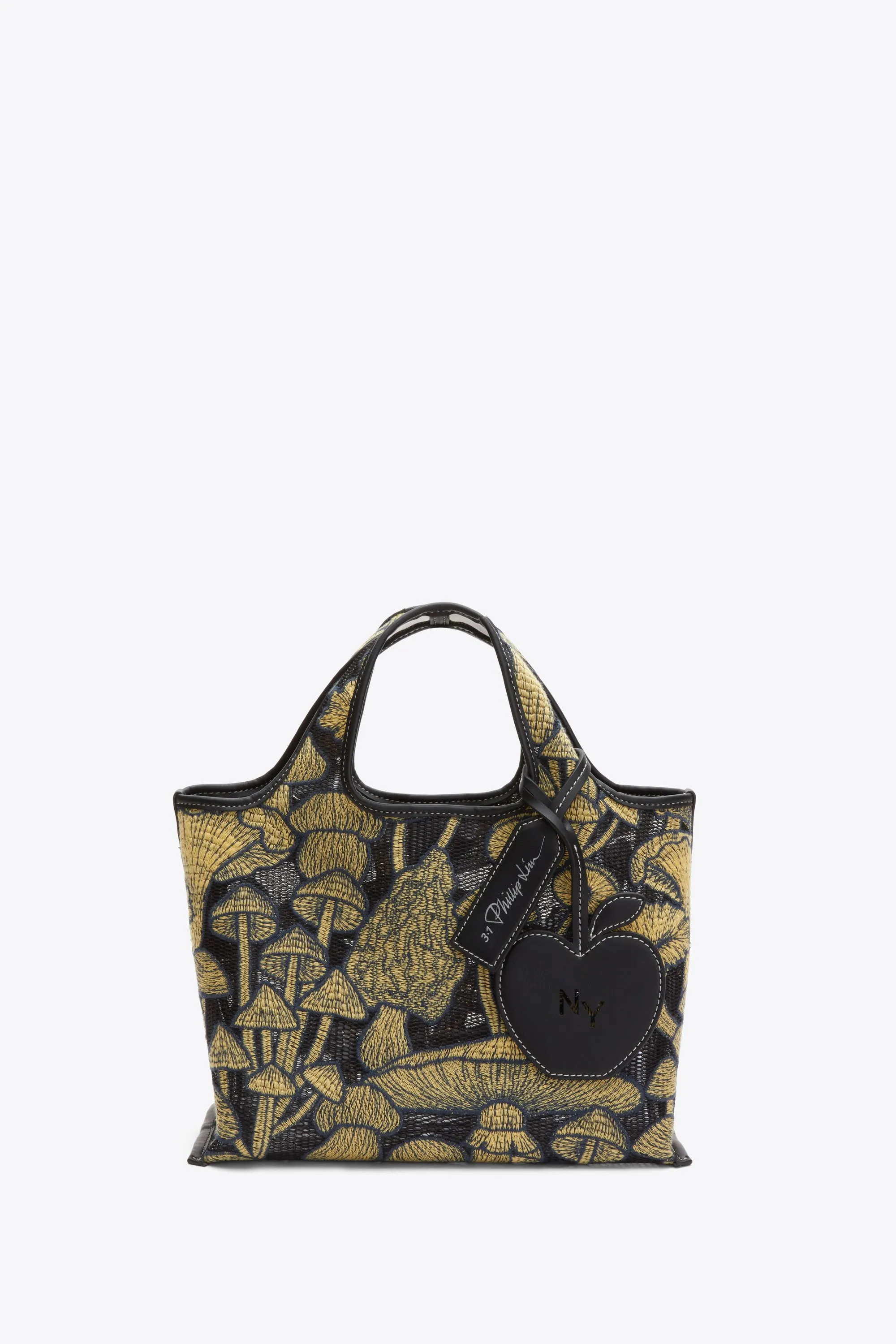 Mushroom Embroidery Mini Market Tote