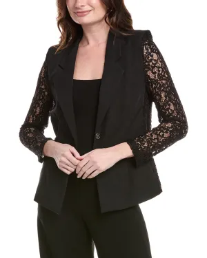 Nanette Nanette Lepore Lace Sleeve Blazer