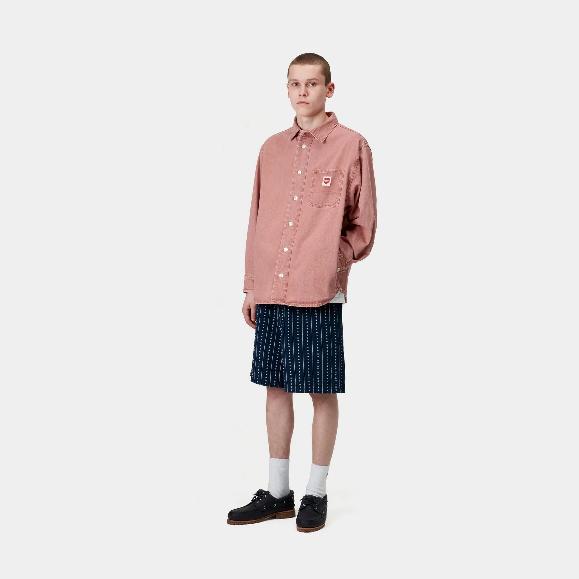 Nash Shirt | Sulfur Red (enzyme bleach washed) Carhartt WIP
