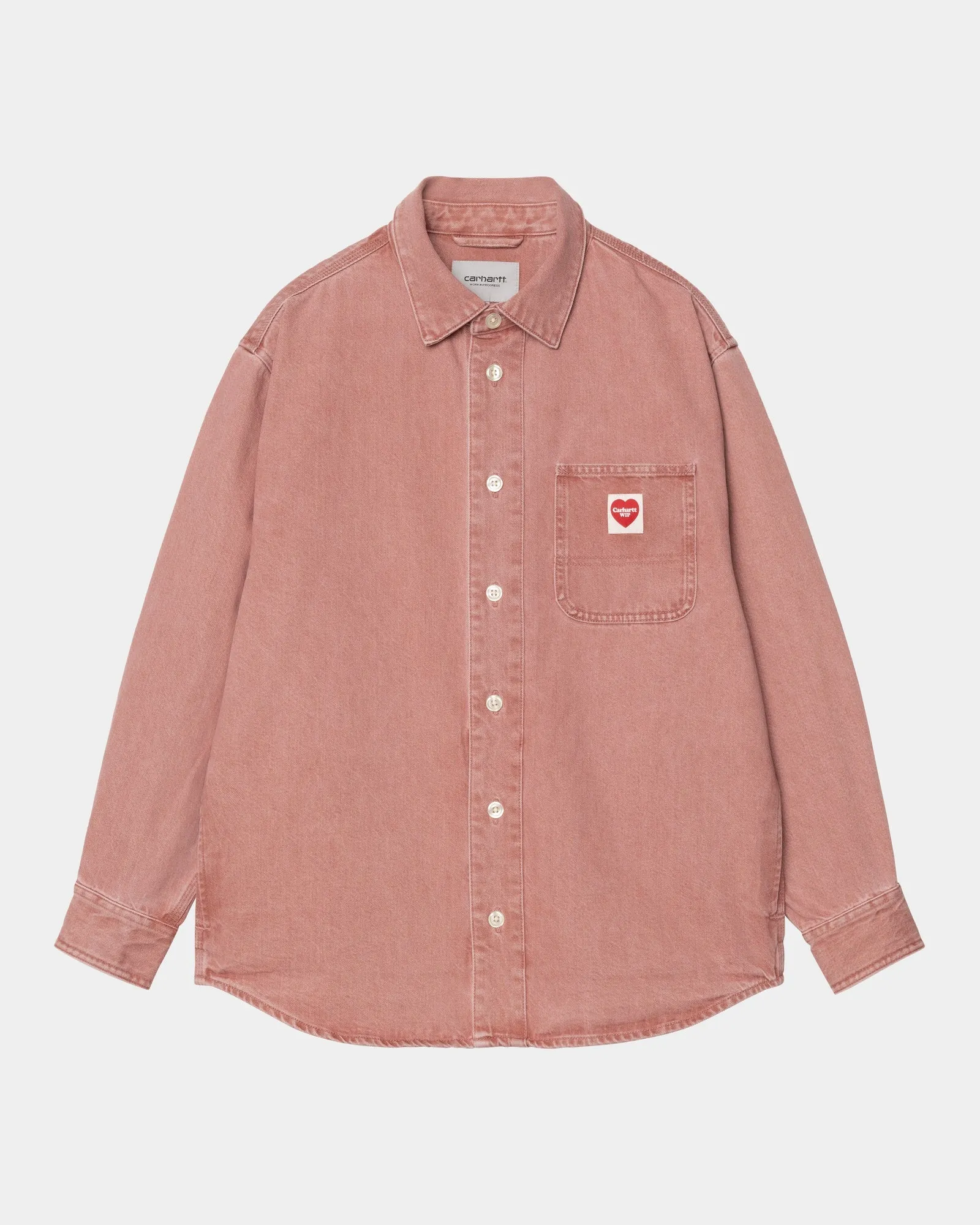 Nash Shirt | Sulfur Red (enzyme bleach washed) Carhartt WIP