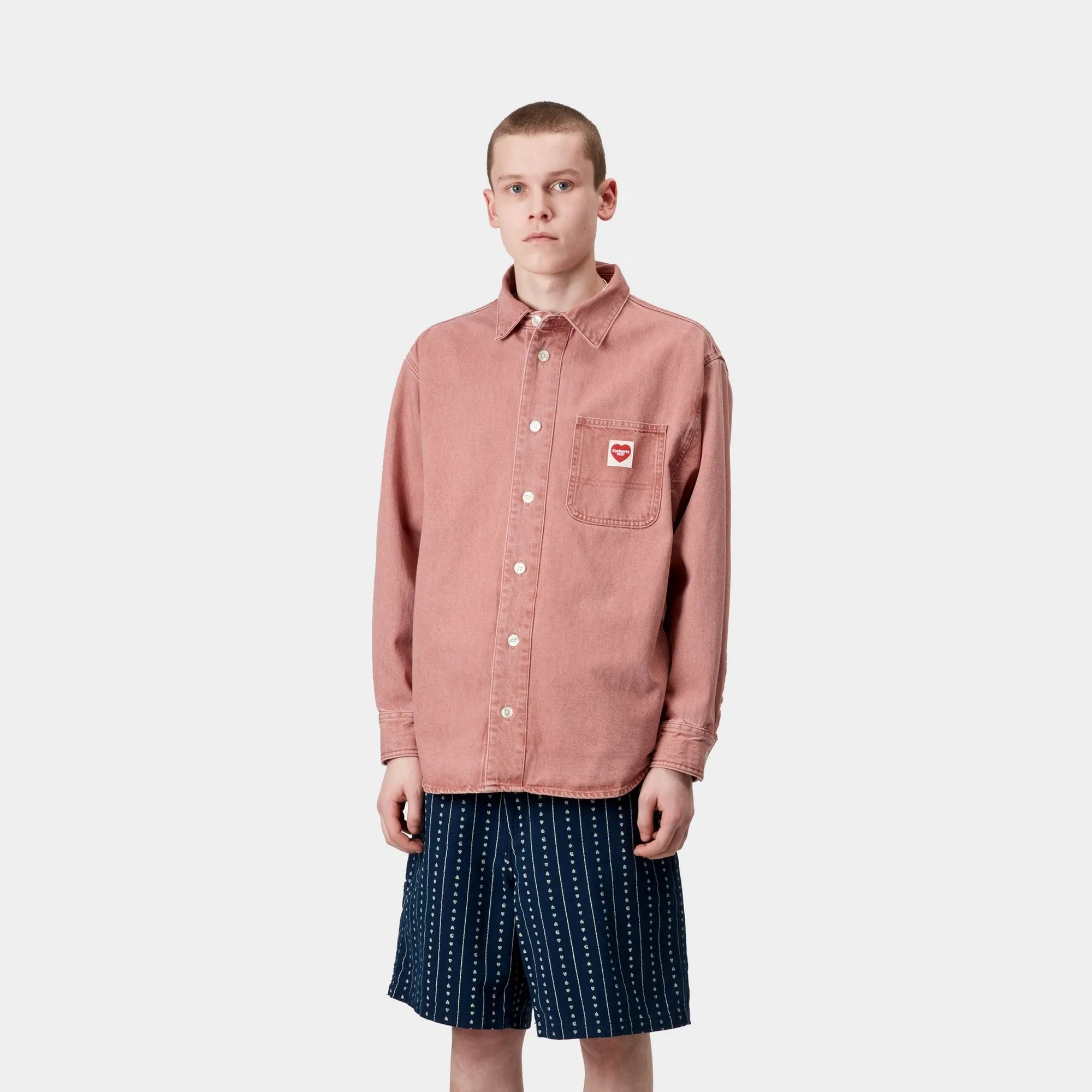 Nash Shirt | Sulfur Red (enzyme bleach washed) Carhartt WIP