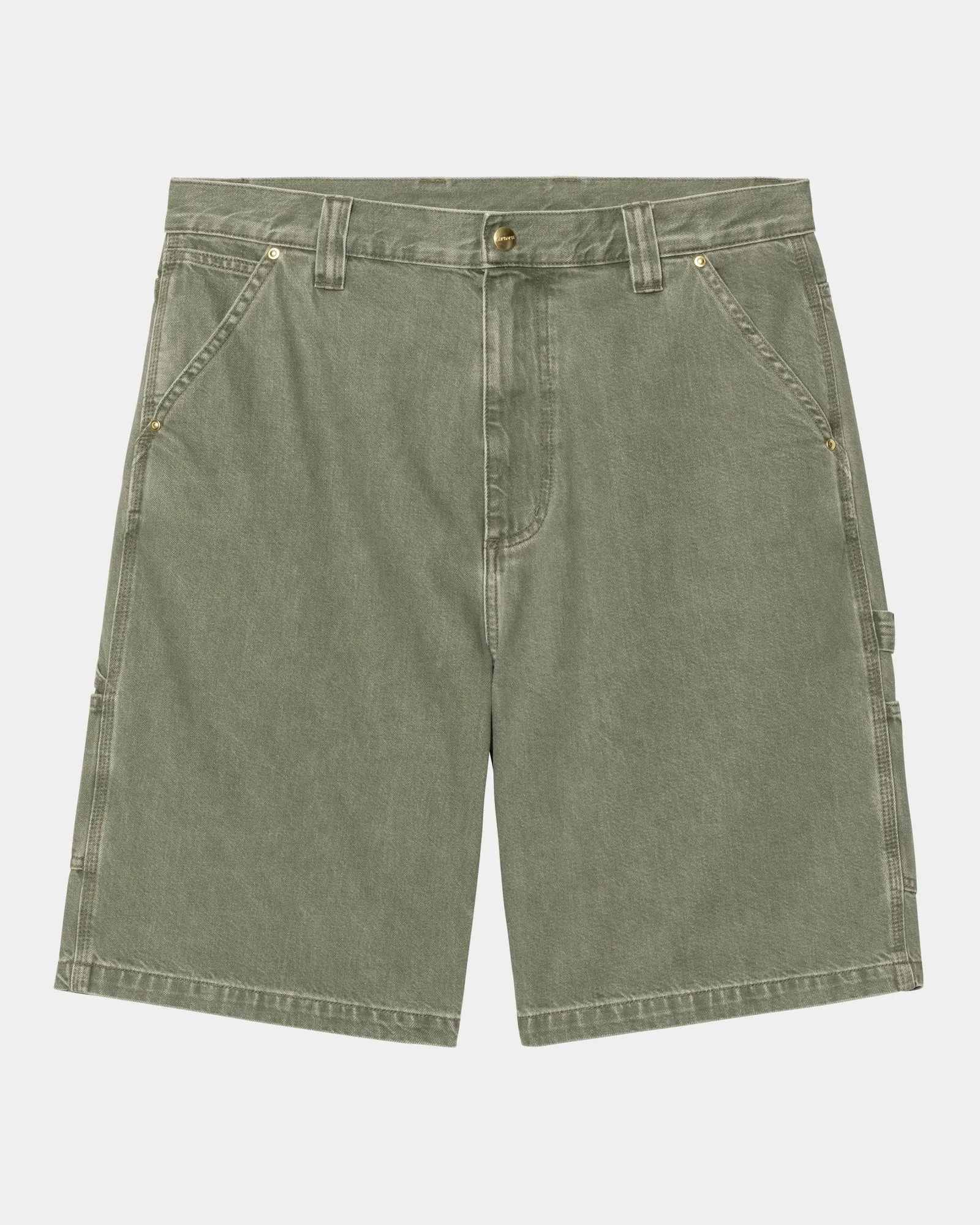 Nash Single Knee Long Short | Army Green (enzyme bleach washed) Carhartt WIP