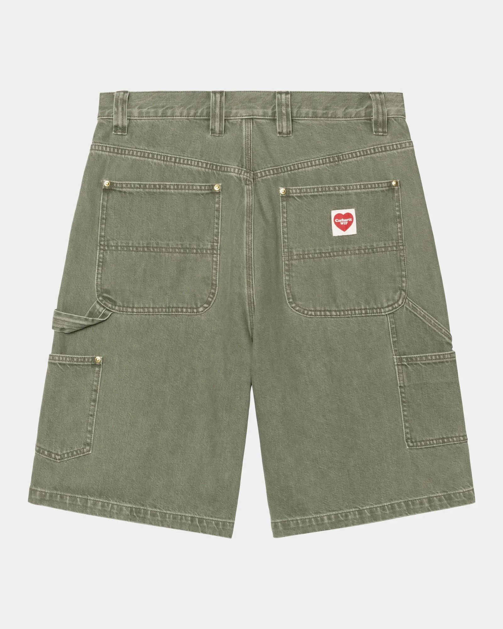 Nash Single Knee Long Short | Army Green (enzyme bleach washed) Carhartt WIP