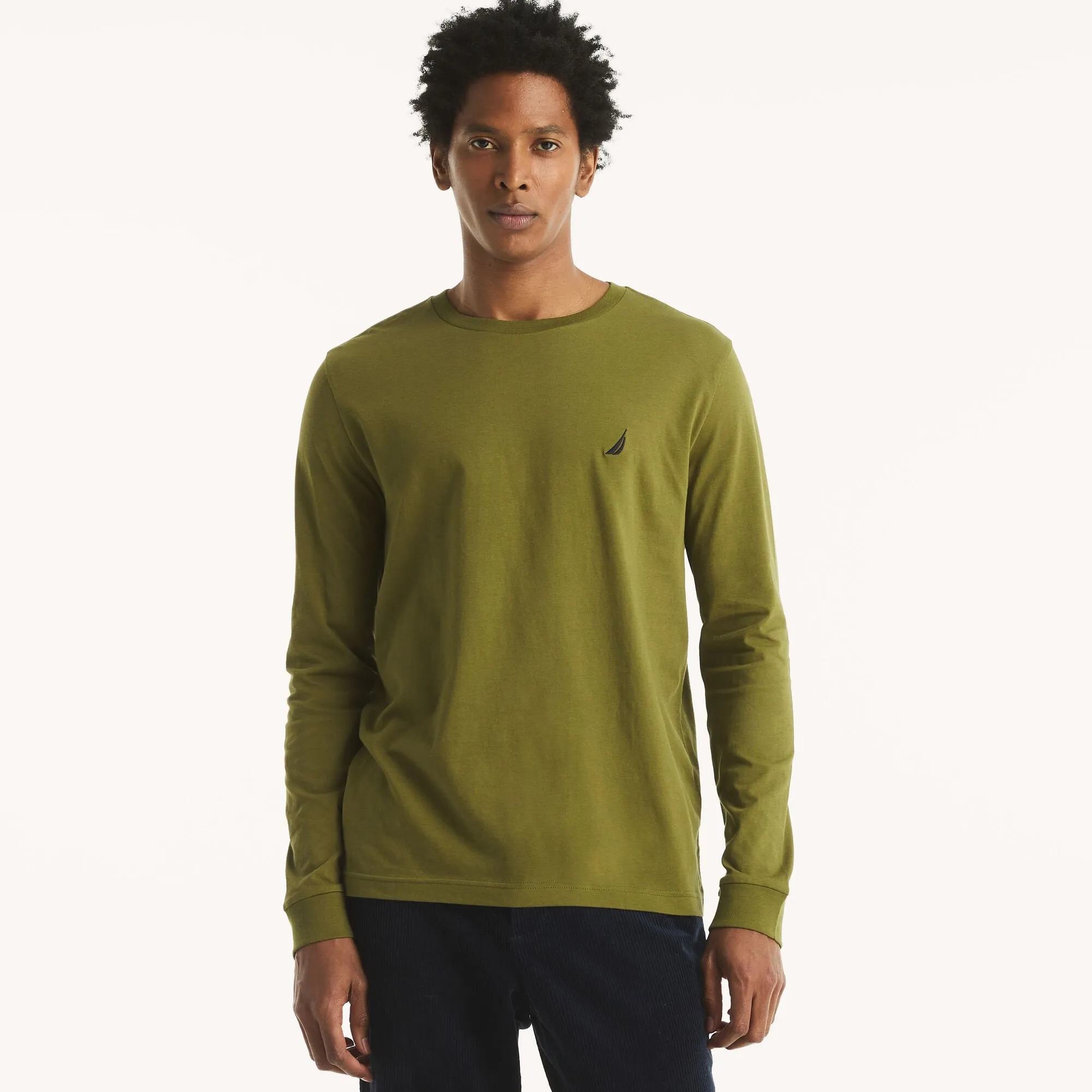 Nautica Crewneck Long-Sleeve T-Shirt