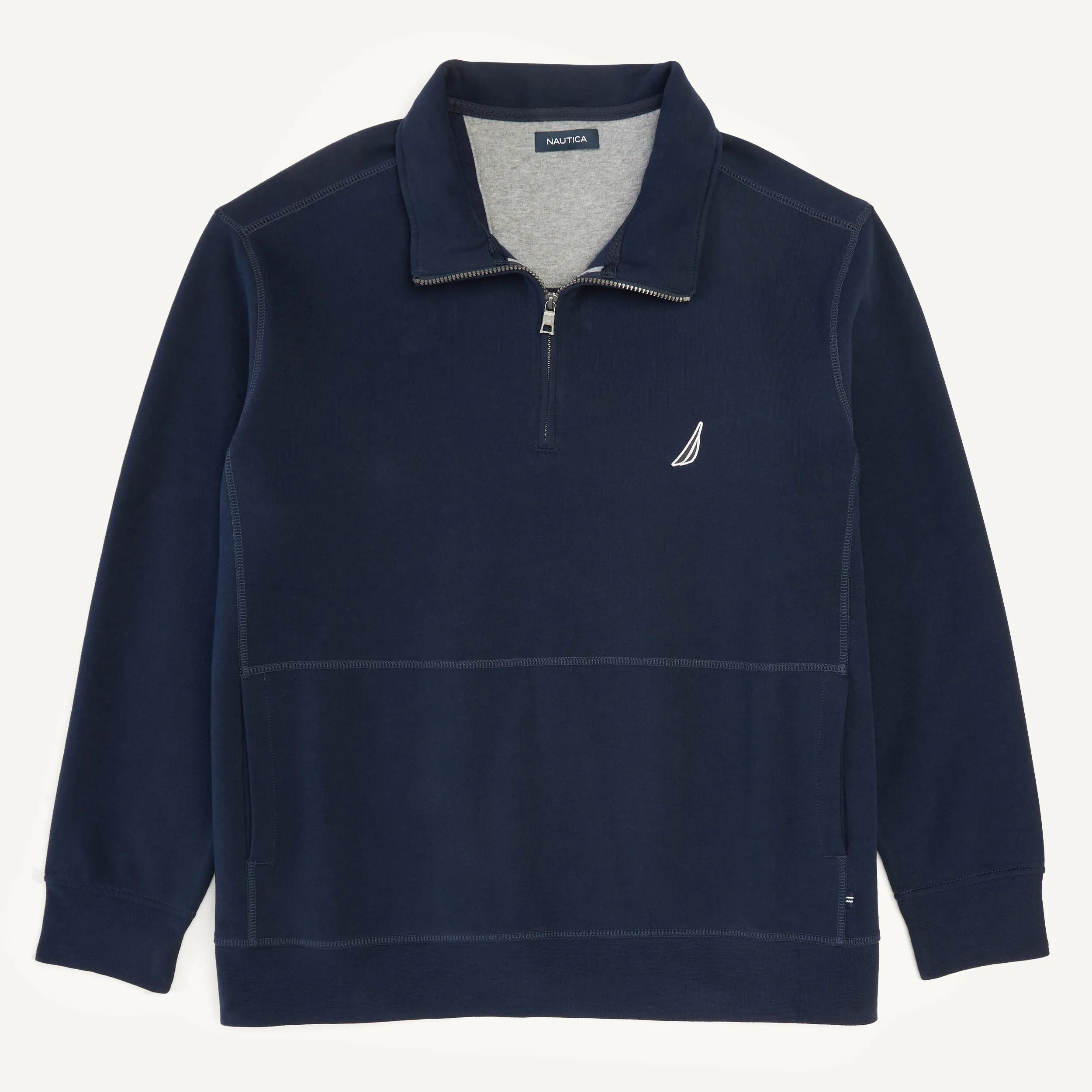 Nautica Mens Big & Tall Quarter-Zip Sweatshirt