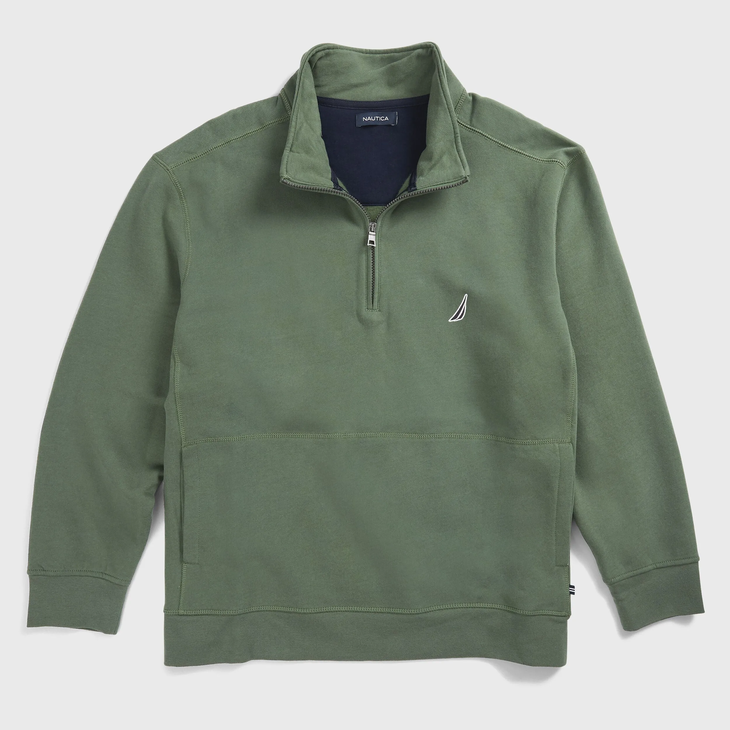 Nautica Mens Big & Tall Quarter-Zip Sweatshirt