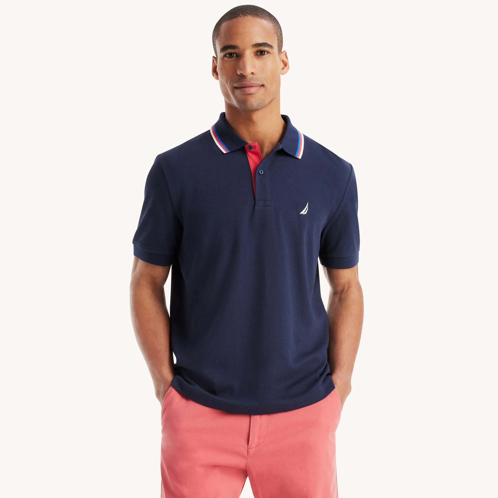 Nautica Mens Classic Fit Performance Polo