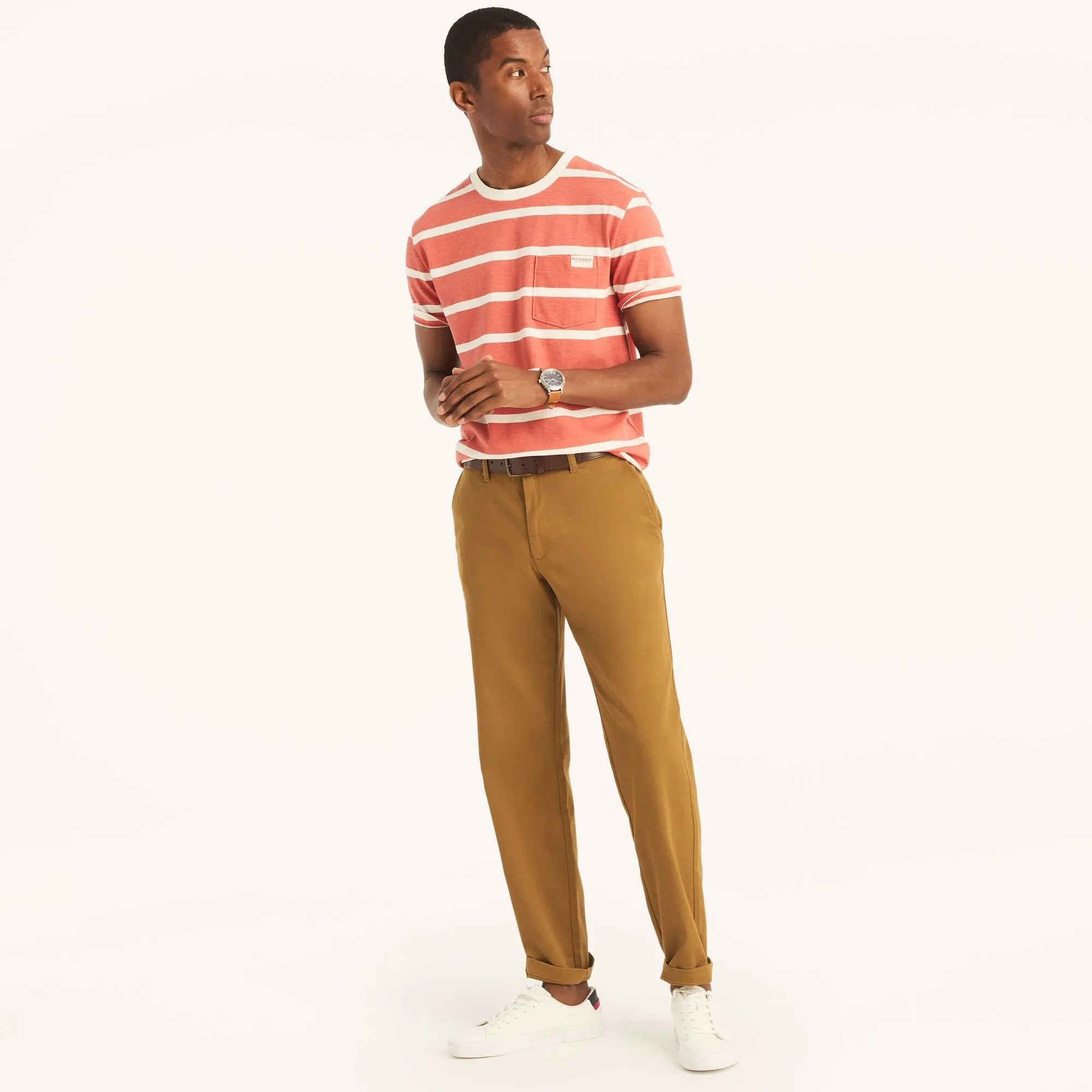Nautica Mens Classic Fit Wrinkle-Resistant Deck Pant