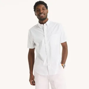 Nautica Mens Classic Fit Wrinkle-Resistant Plaid Short-Sleeve Shirt