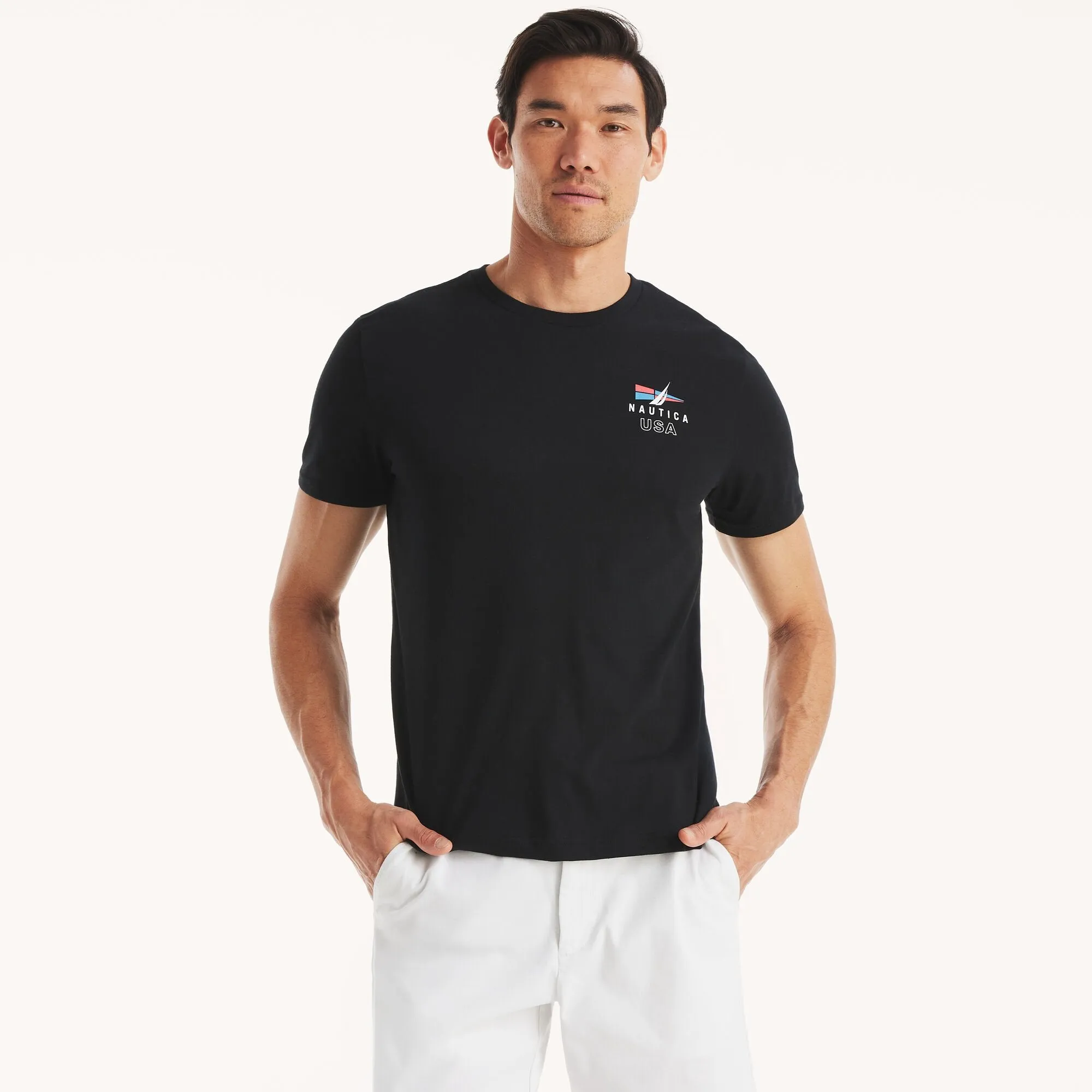 Nautica Mens Deep Sea Racing Graphic T-Shirt