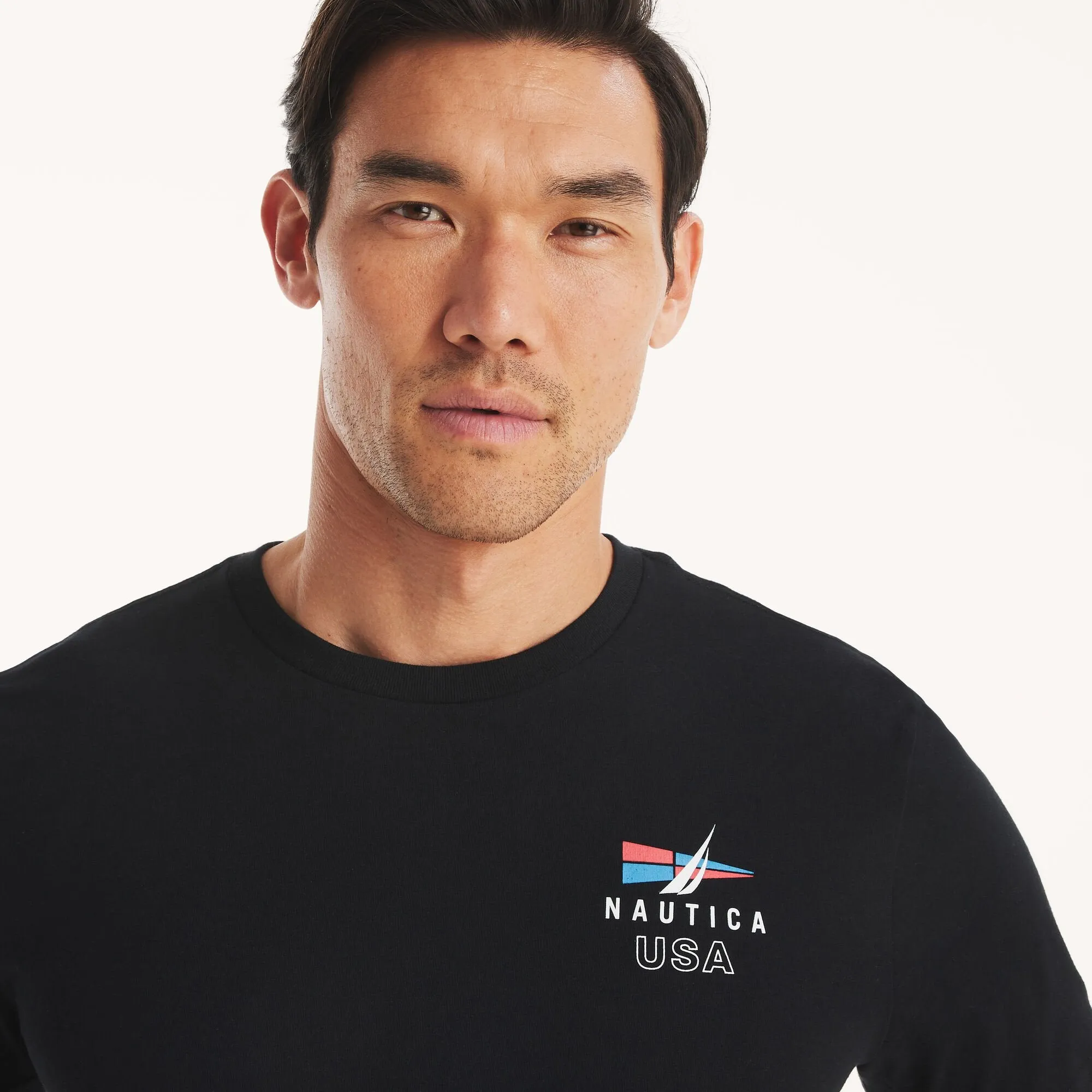 Nautica Mens Deep Sea Racing Graphic T-Shirt