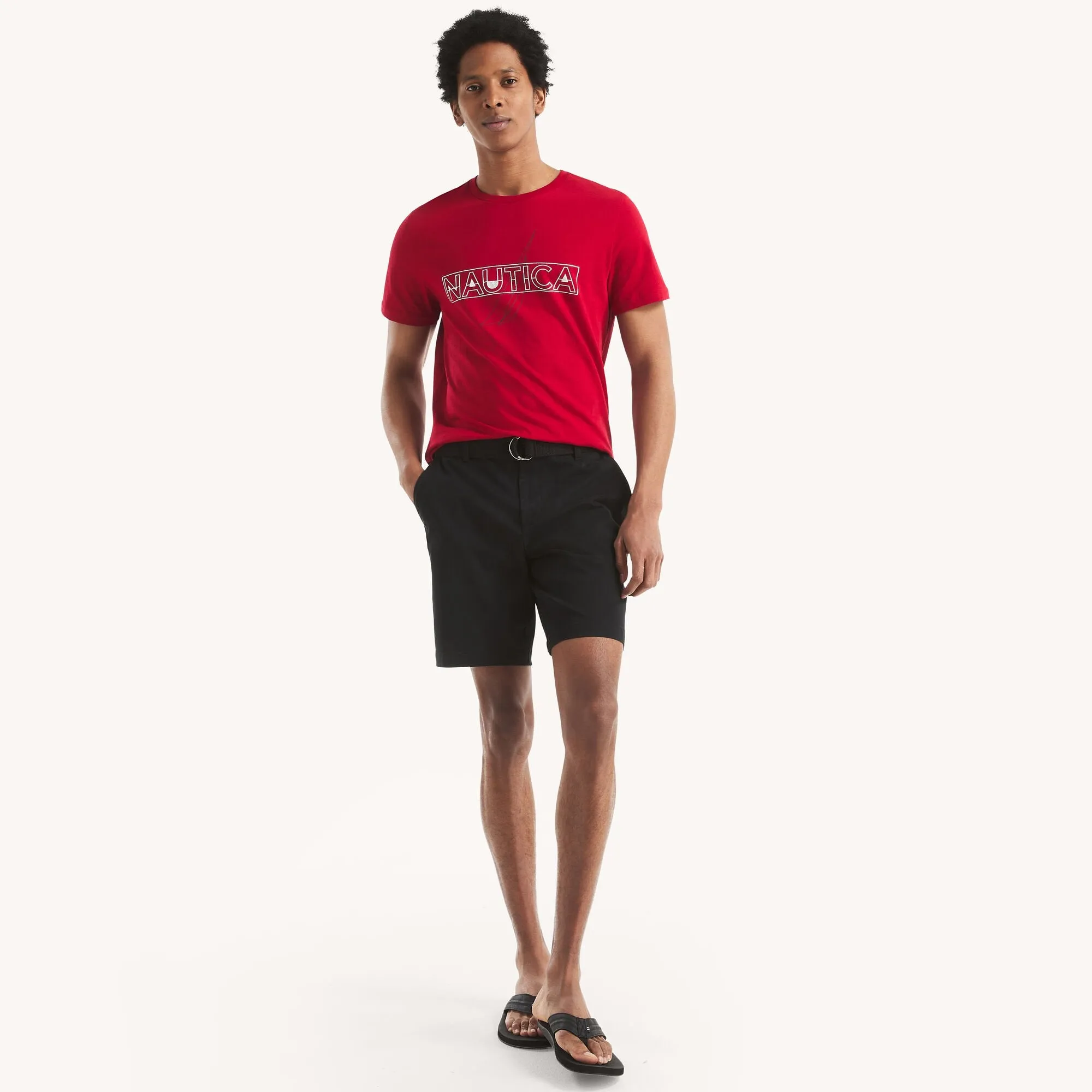 Nautica Mens Foil Graphic T-Shirt