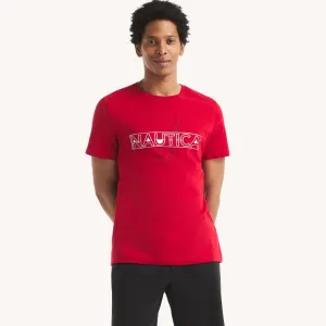 Nautica Mens Foil Graphic T-Shirt