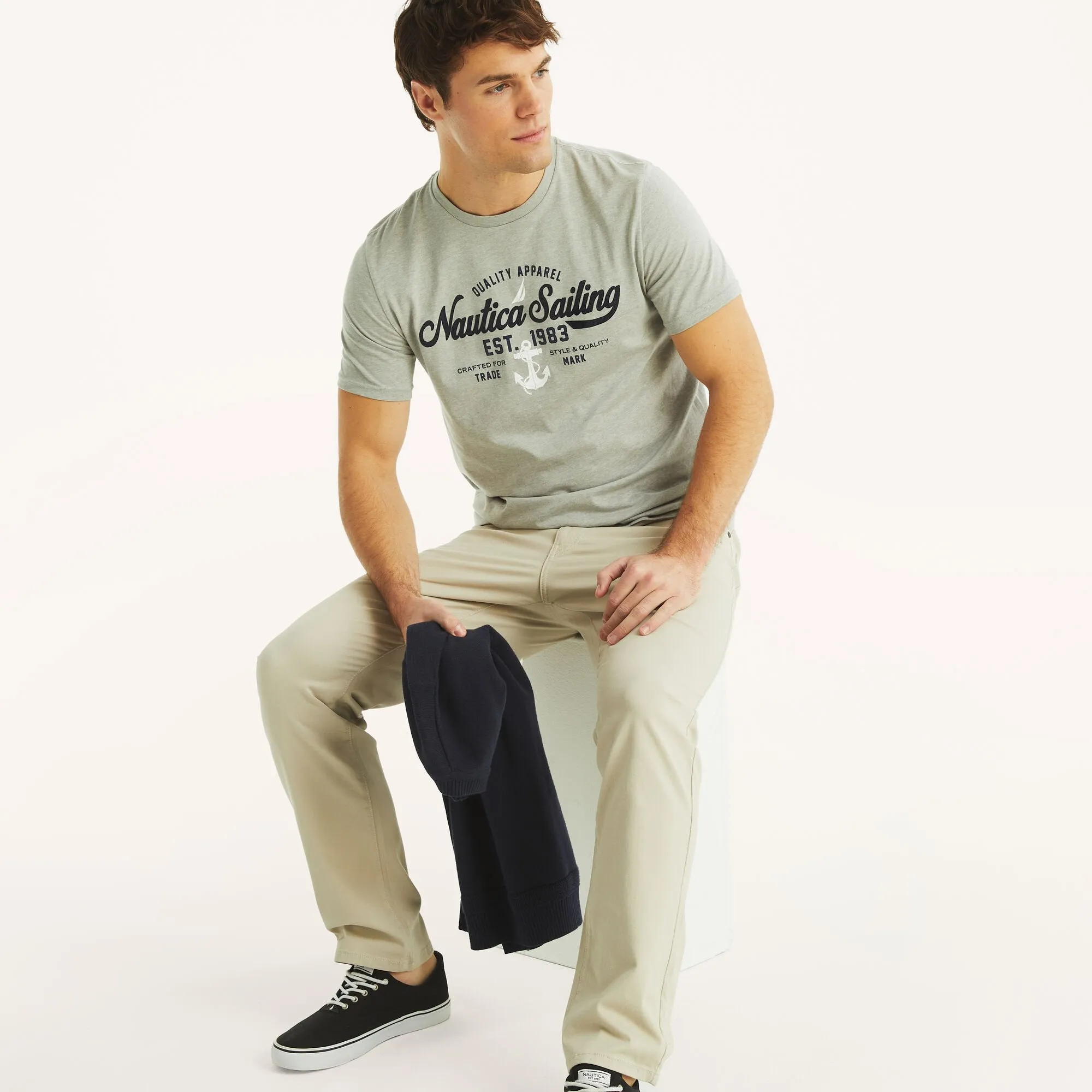 Nautica Mens Heritage Graphic T-Shirt