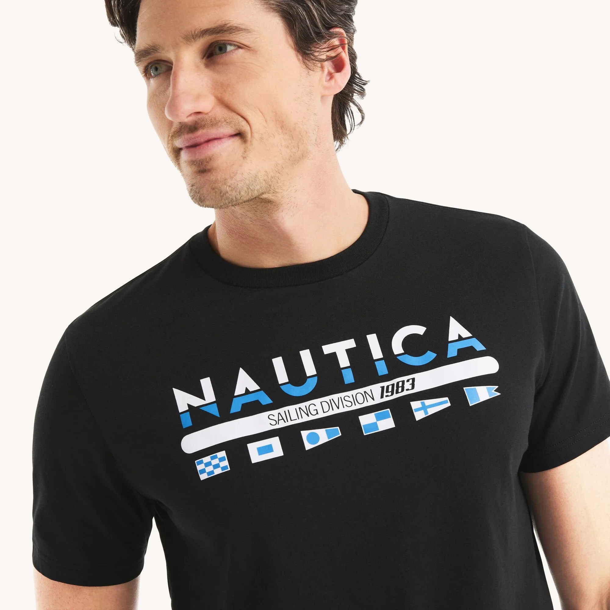 Nautica Mens Heritage Logo Graphic T-Shirt
