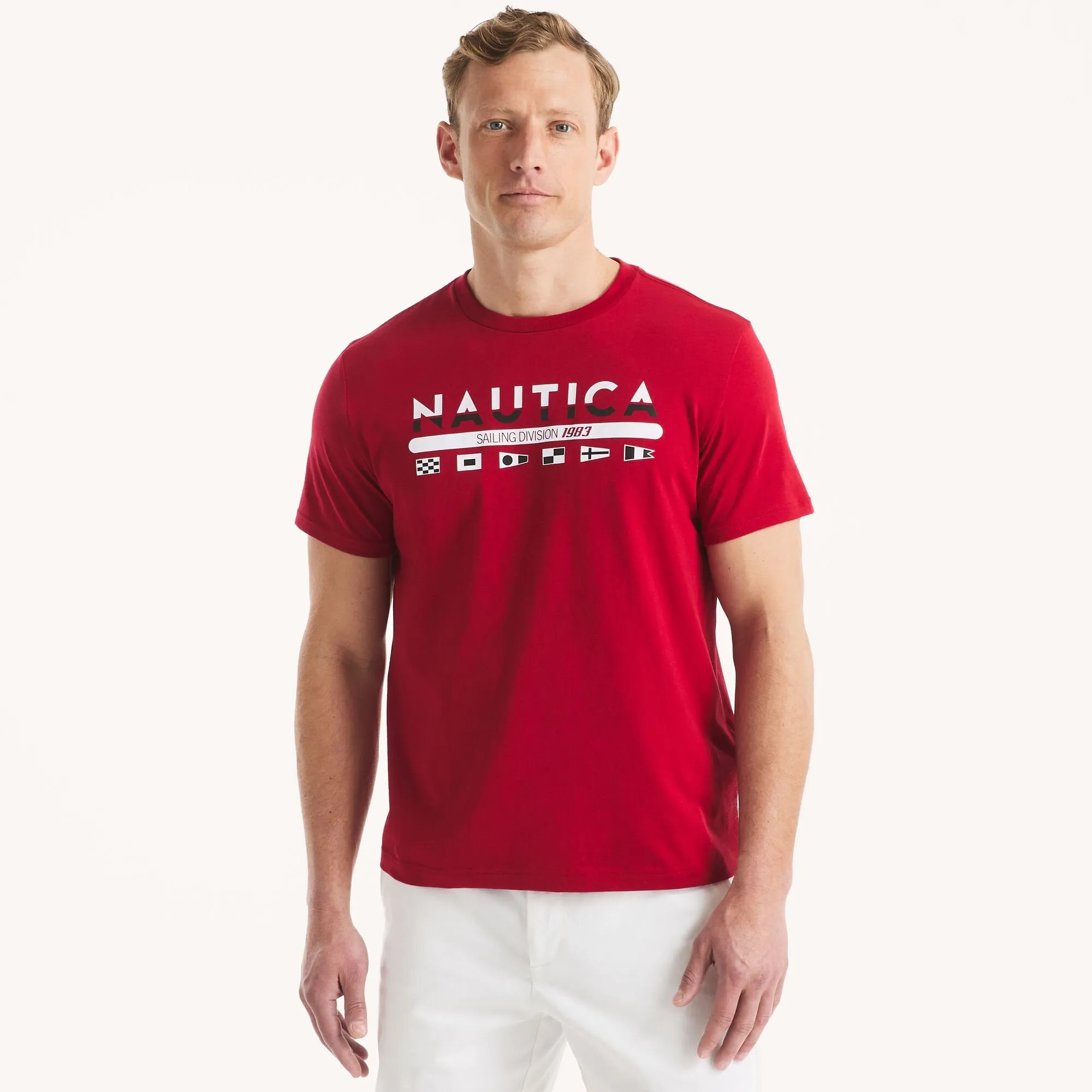 Nautica Mens Heritage Logo Graphic T-Shirt