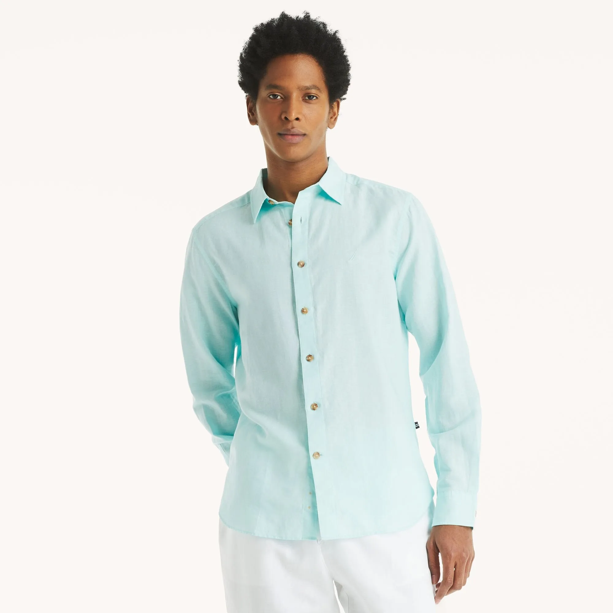 Nautica Mens Linen Shirt