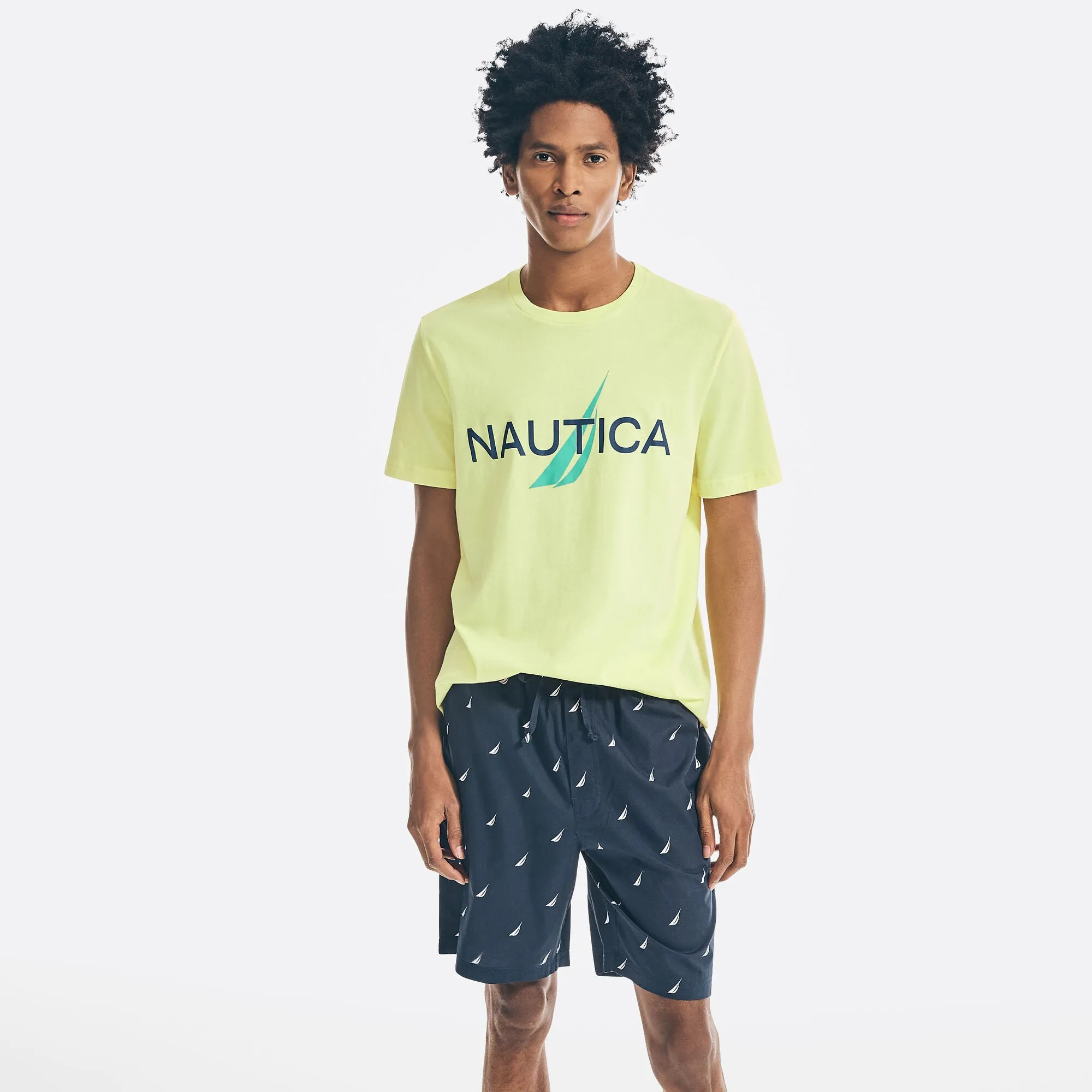 Nautica Mens Logo Graphic Sleep T-Shirt
