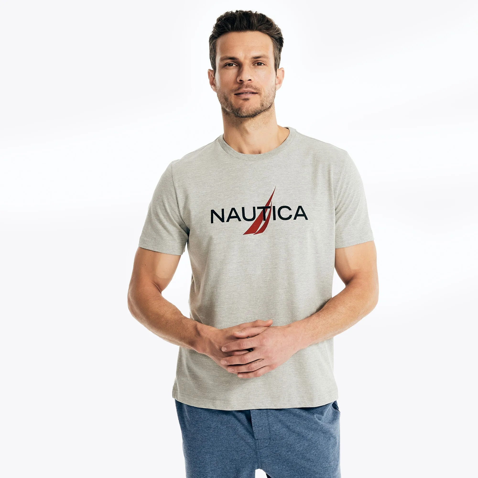 Nautica Mens Logo Graphic Sleep T-Shirt
