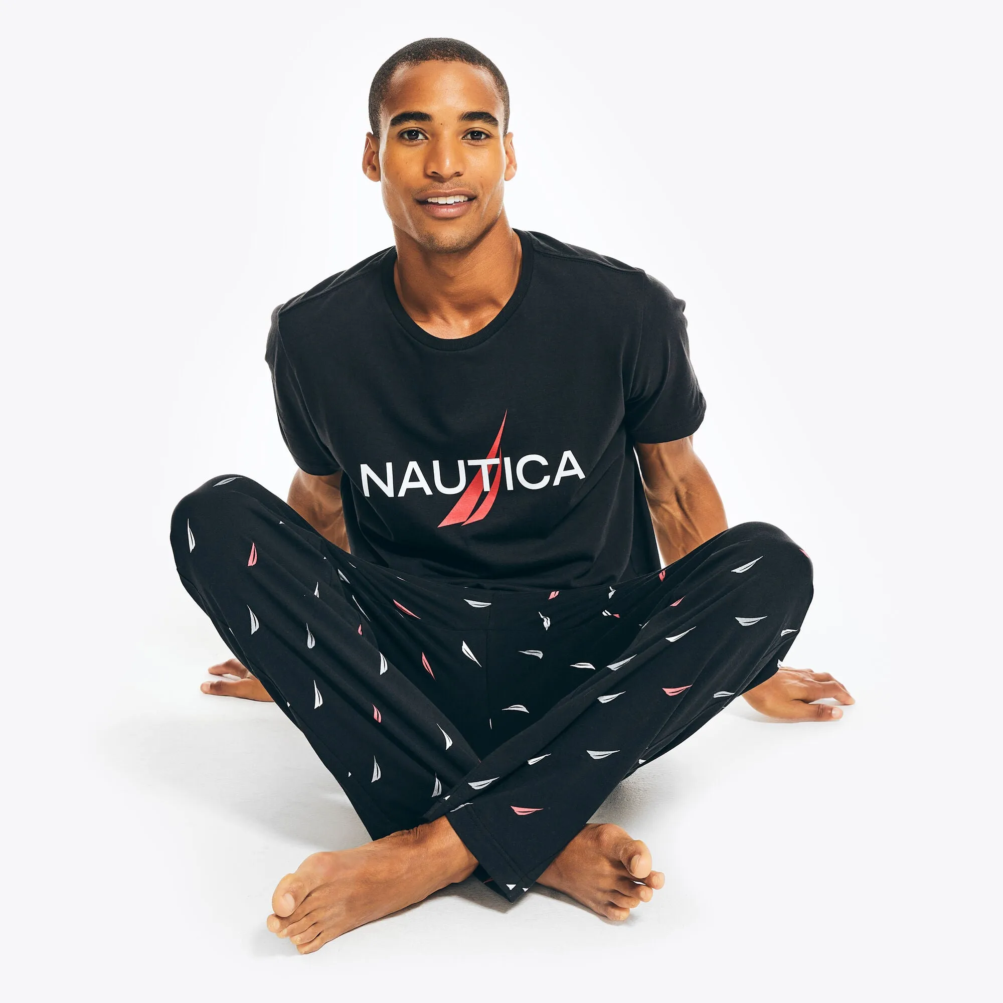 Nautica Mens Logo Graphic Sleep T-Shirt