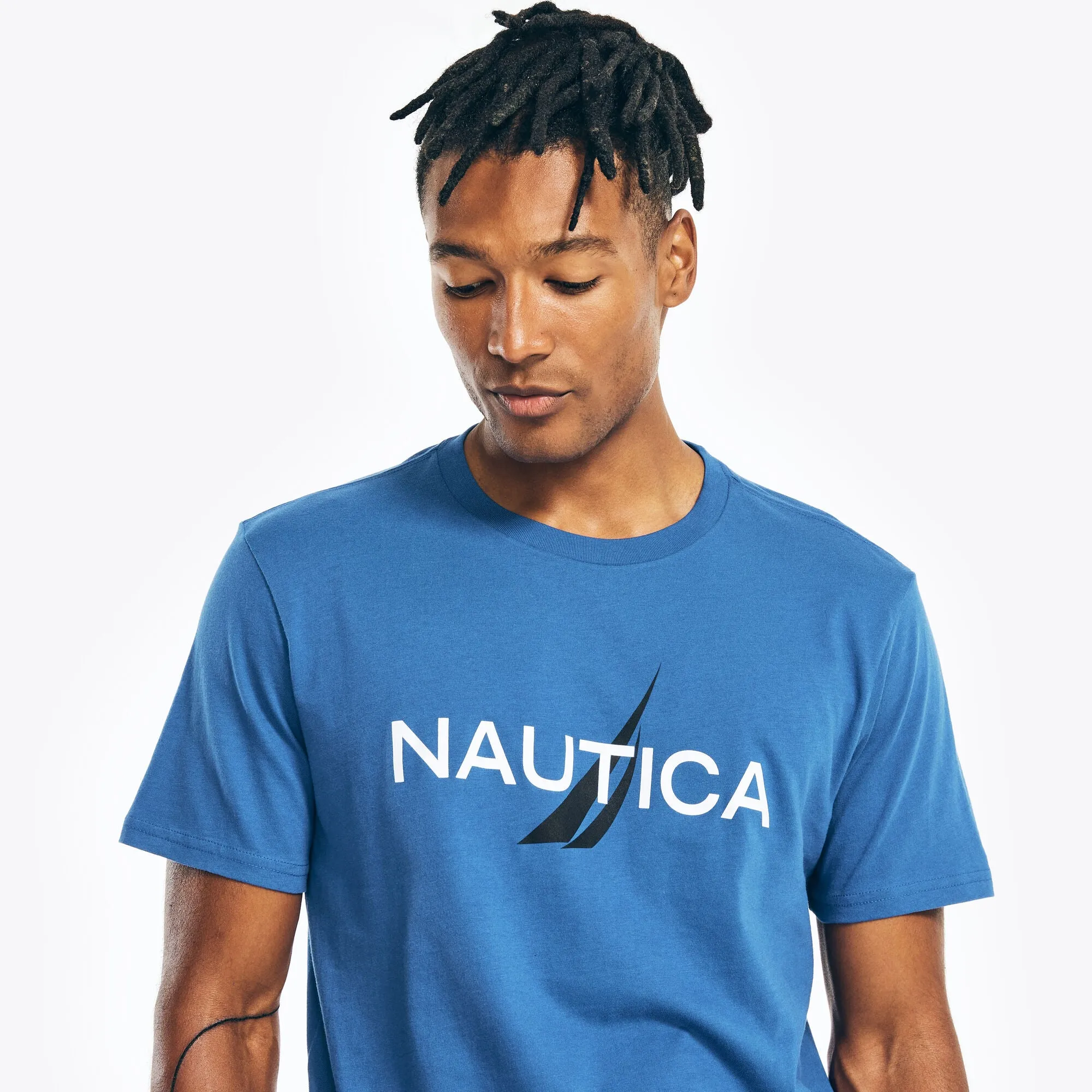 Nautica Mens Logo Graphic Sleep T-Shirt