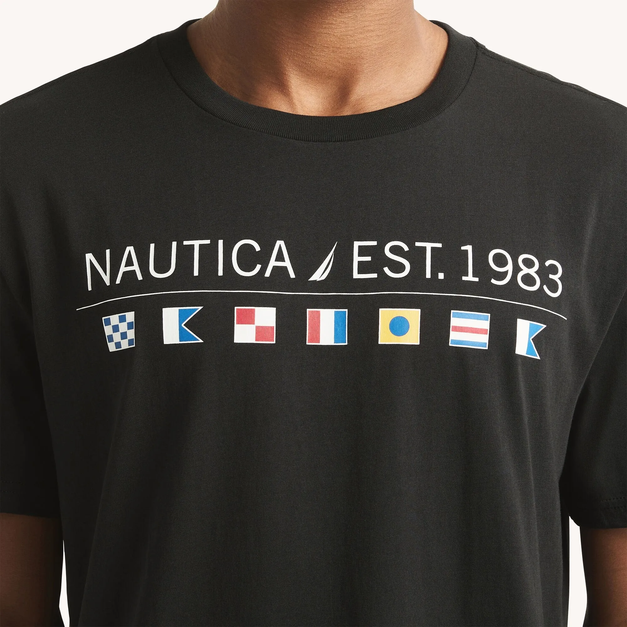 Nautica Mens Logo Sleep T-Shirt