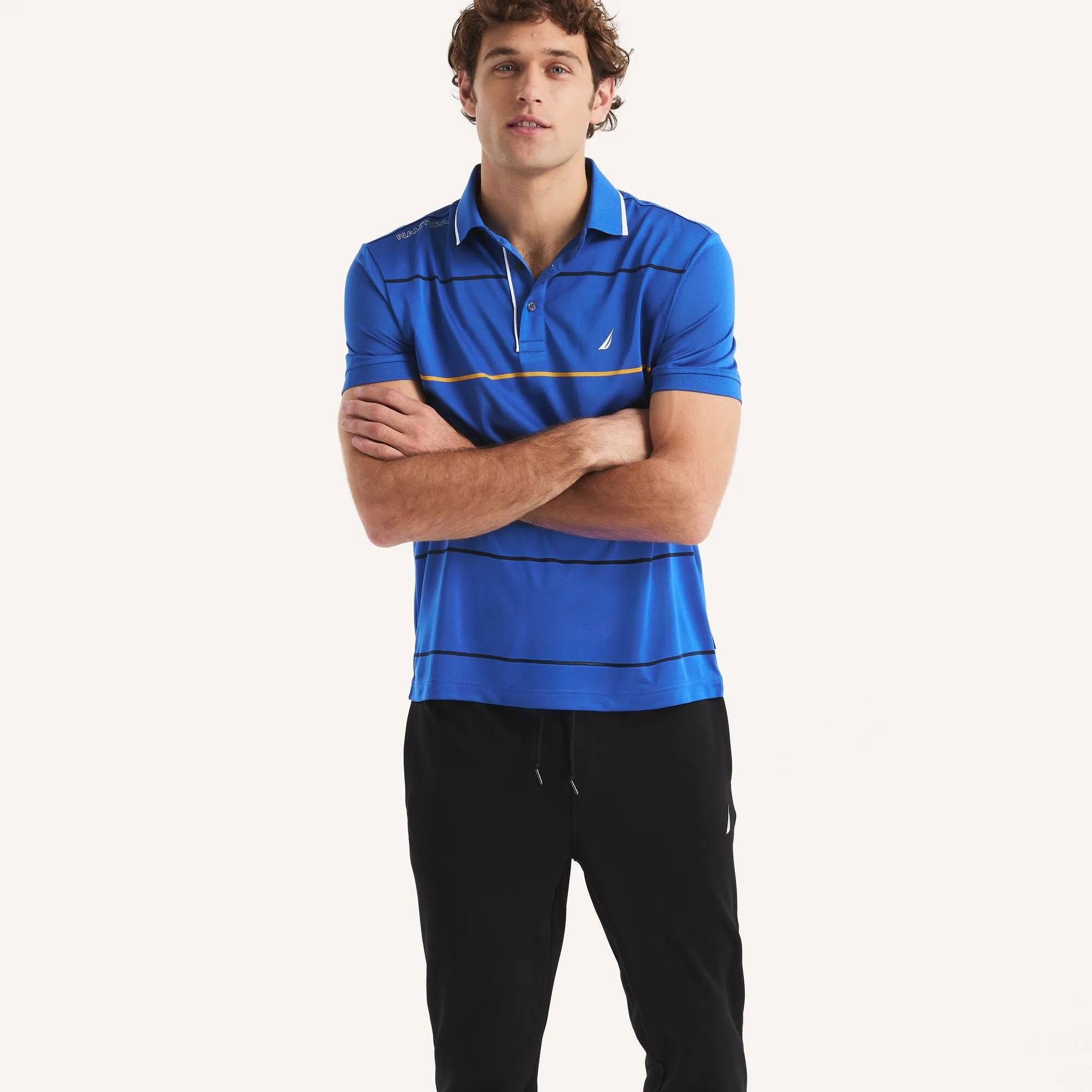 Nautica Mens Navtech Classic Fit Polo