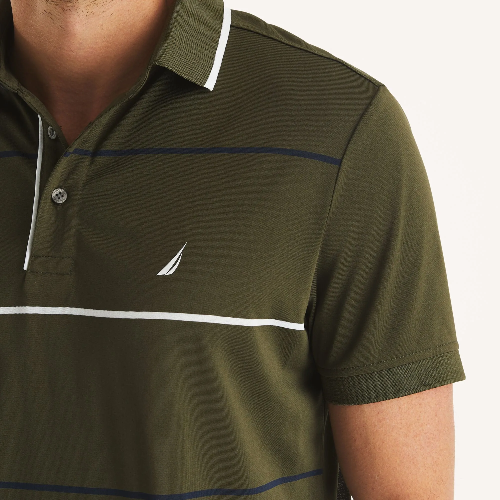 Nautica Mens Navtech Classic Fit Polo