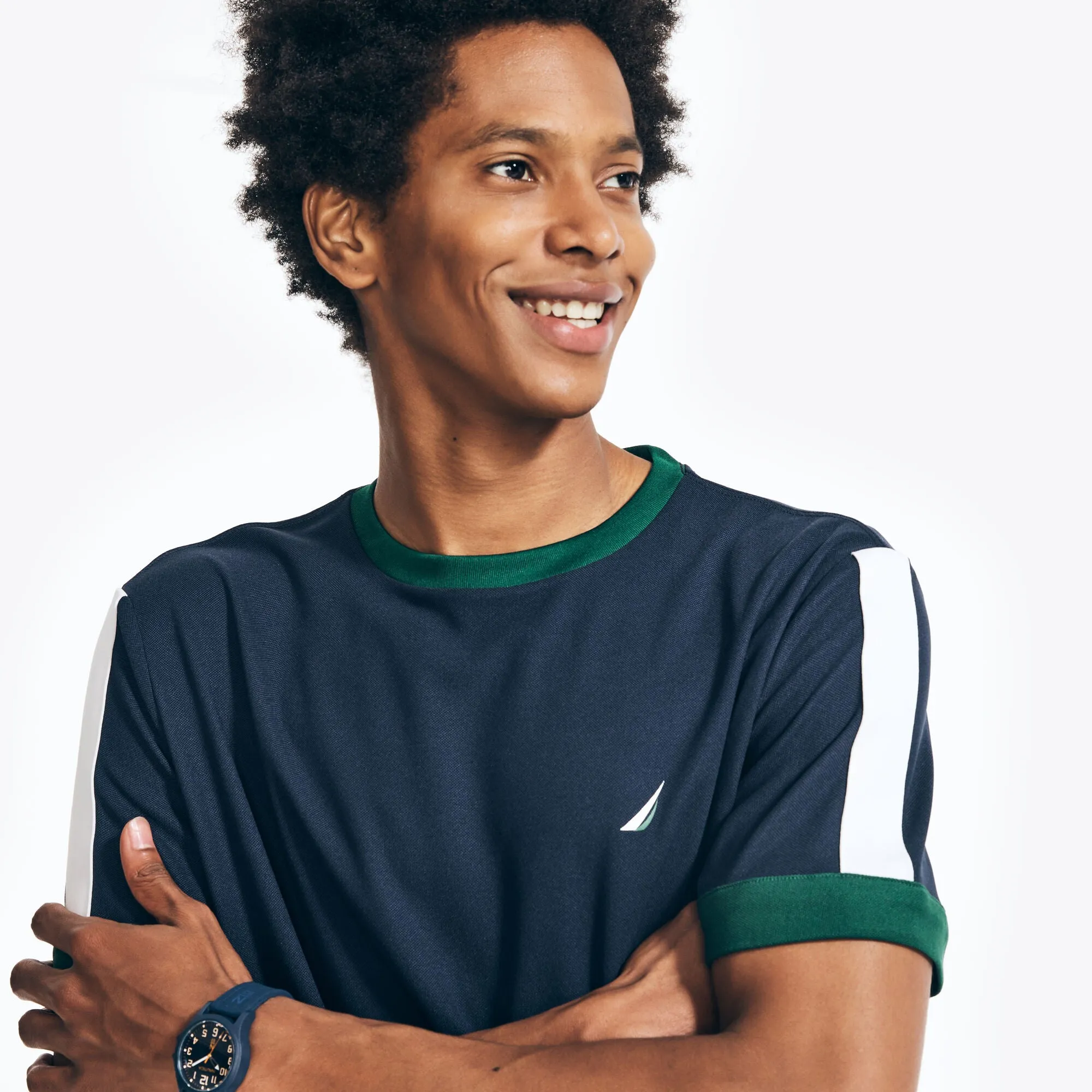 Nautica Mens Navtech Sustainably Crafted Crewneck T-Shirt