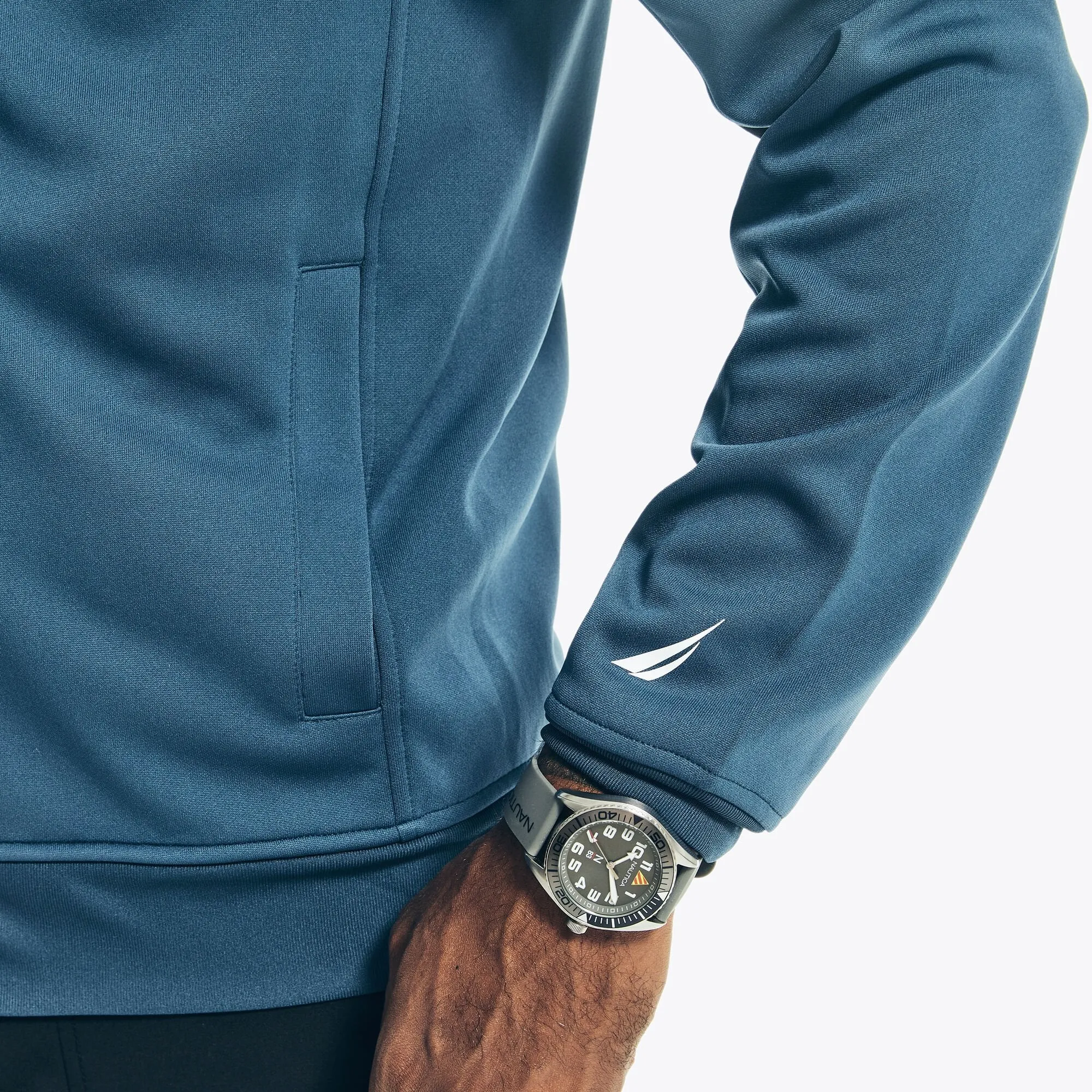 Nautica Mens Navtech Sustainably Crafted Track Jacket