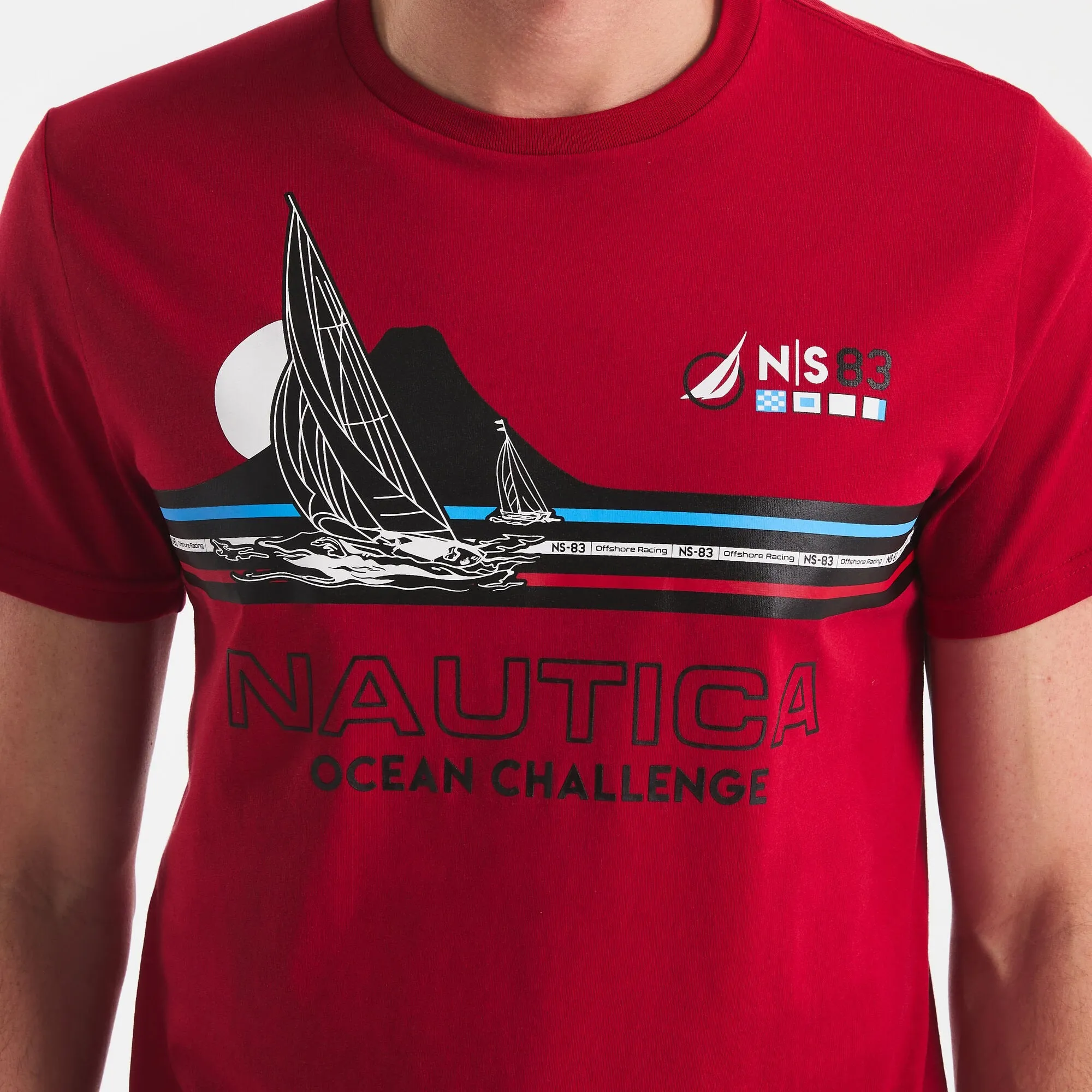 Nautica Mens Ocean Challenge Graphic T-Shirt