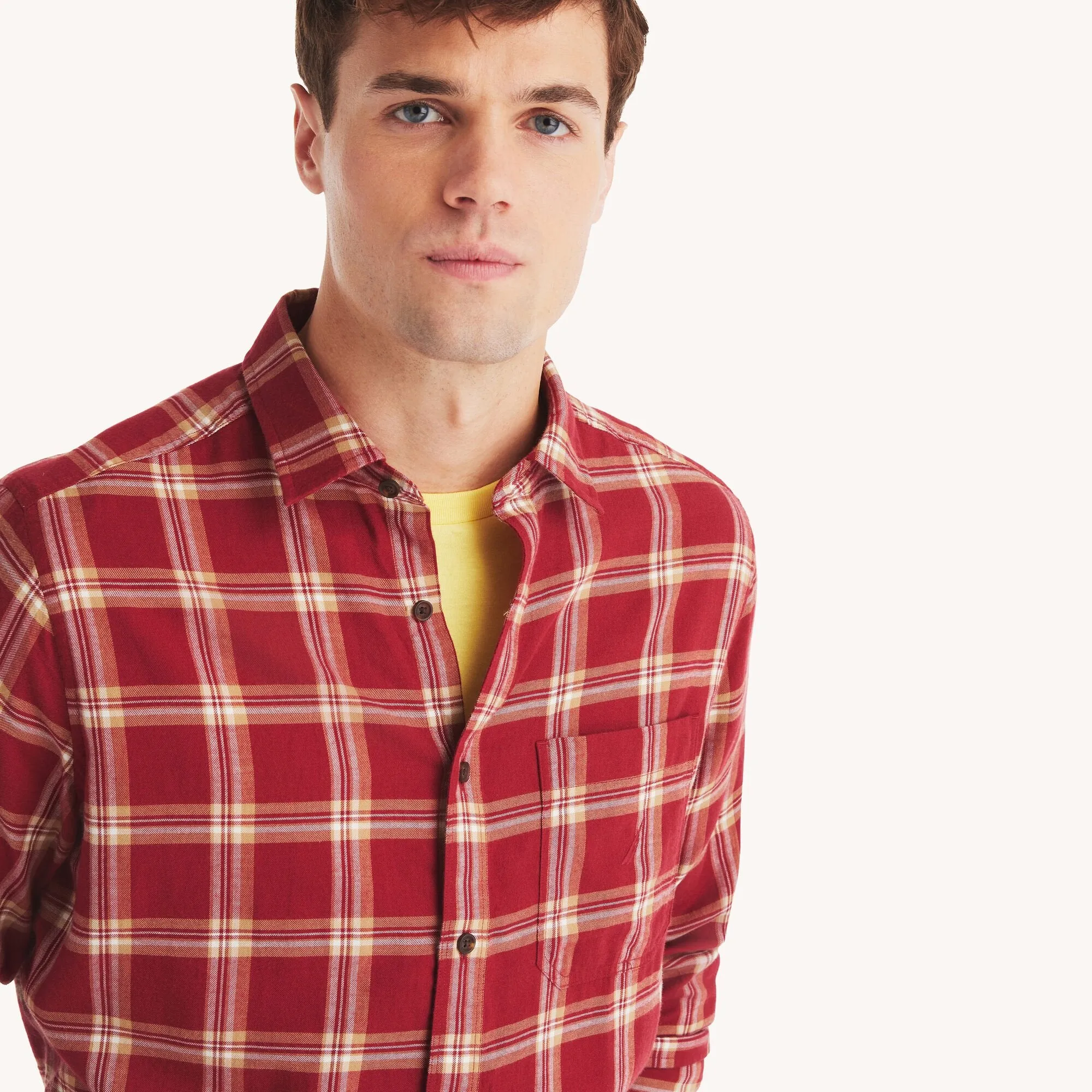 Nautica Mens Plaid Shirt