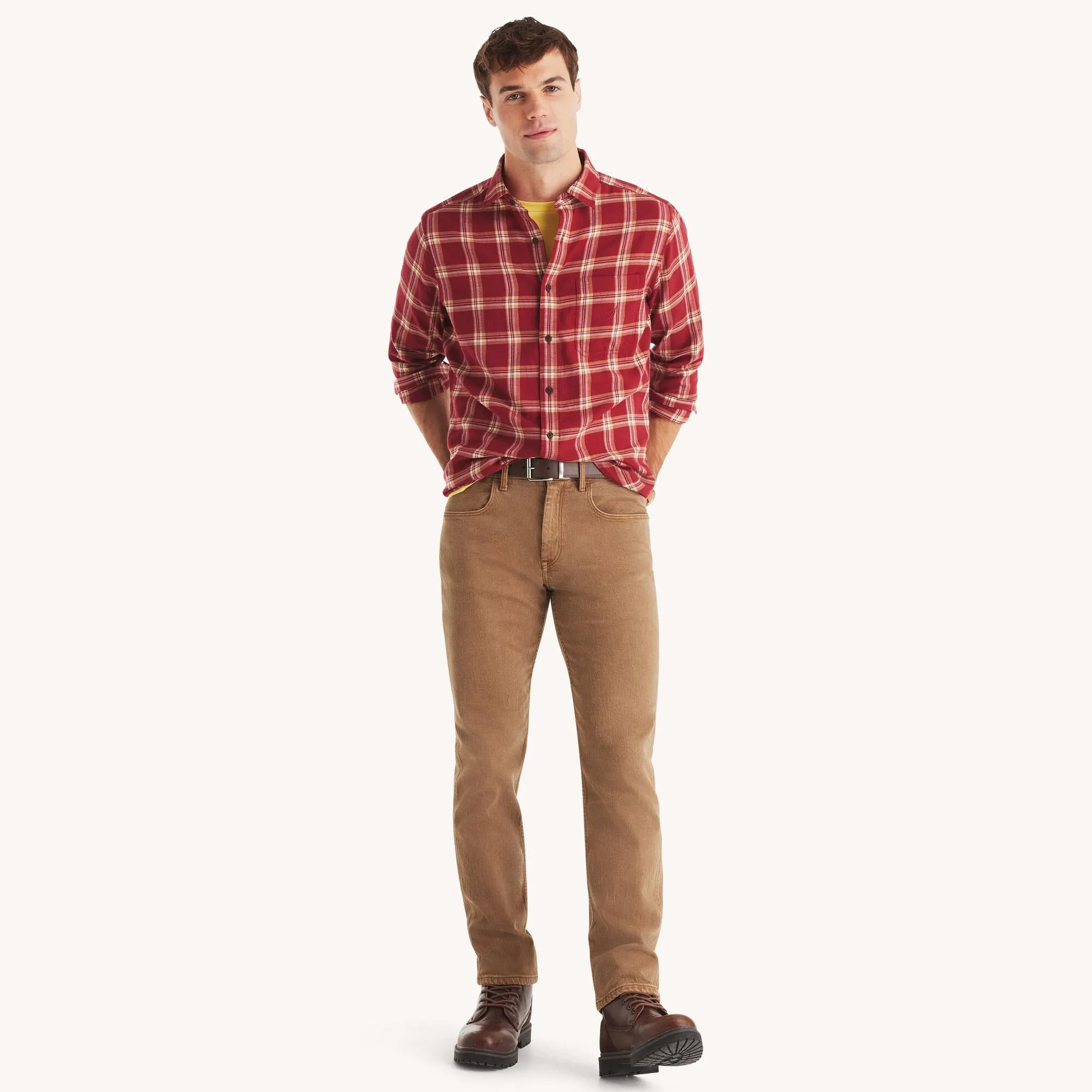 Nautica Mens Plaid Shirt