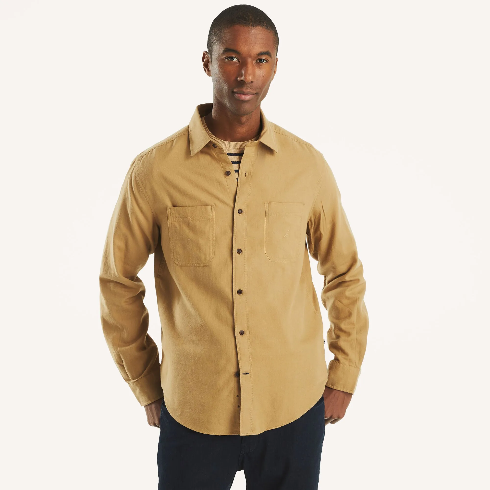 Nautica Mens Solid Shirt