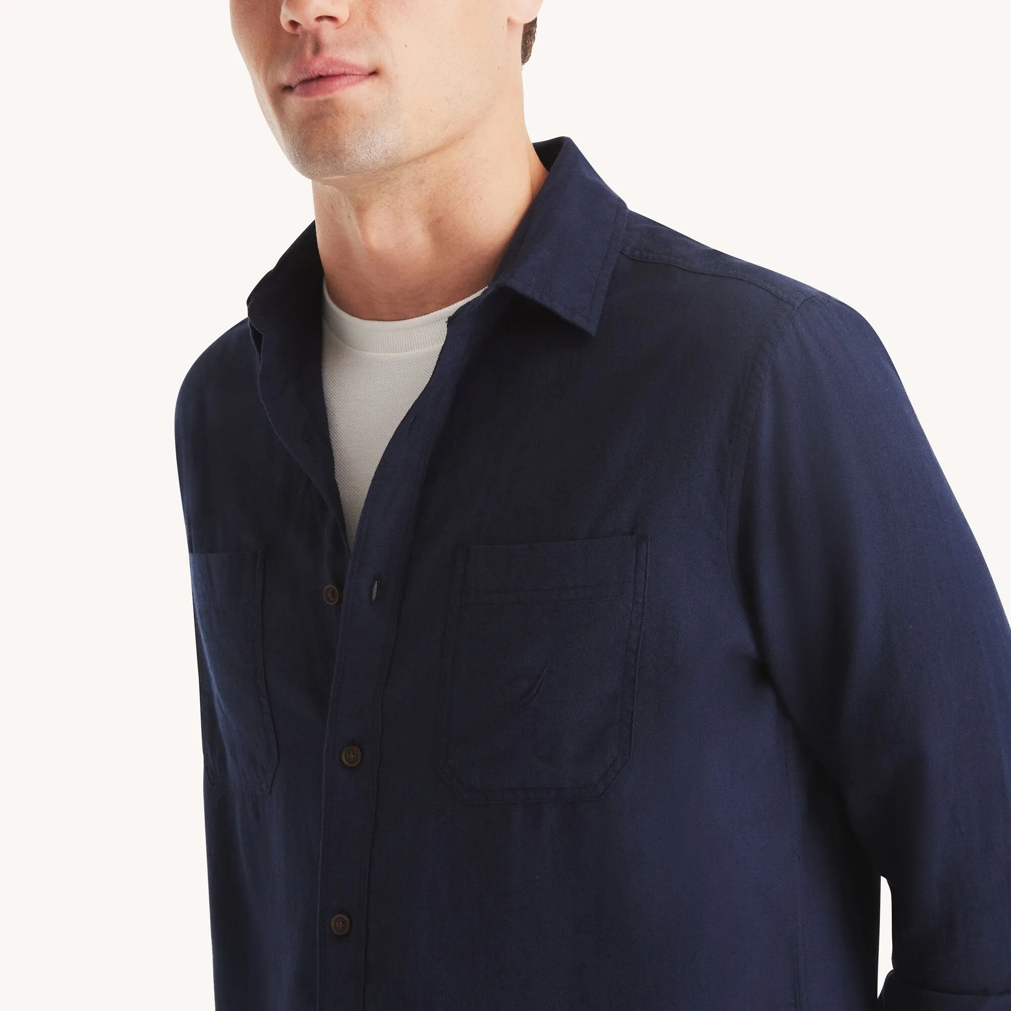 Nautica Mens Solid Shirt