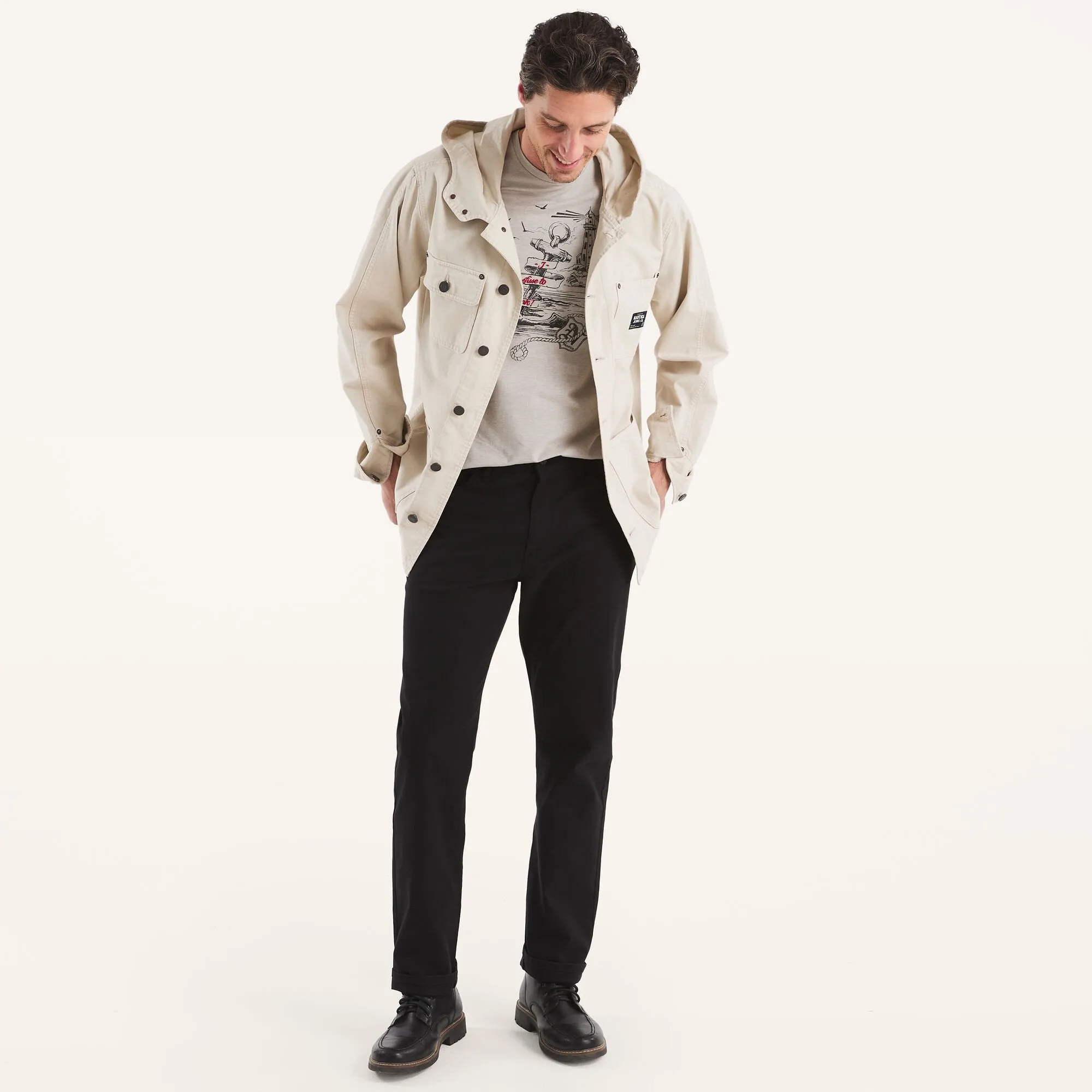 Nautica Mens Straight Fit Stretch Pant