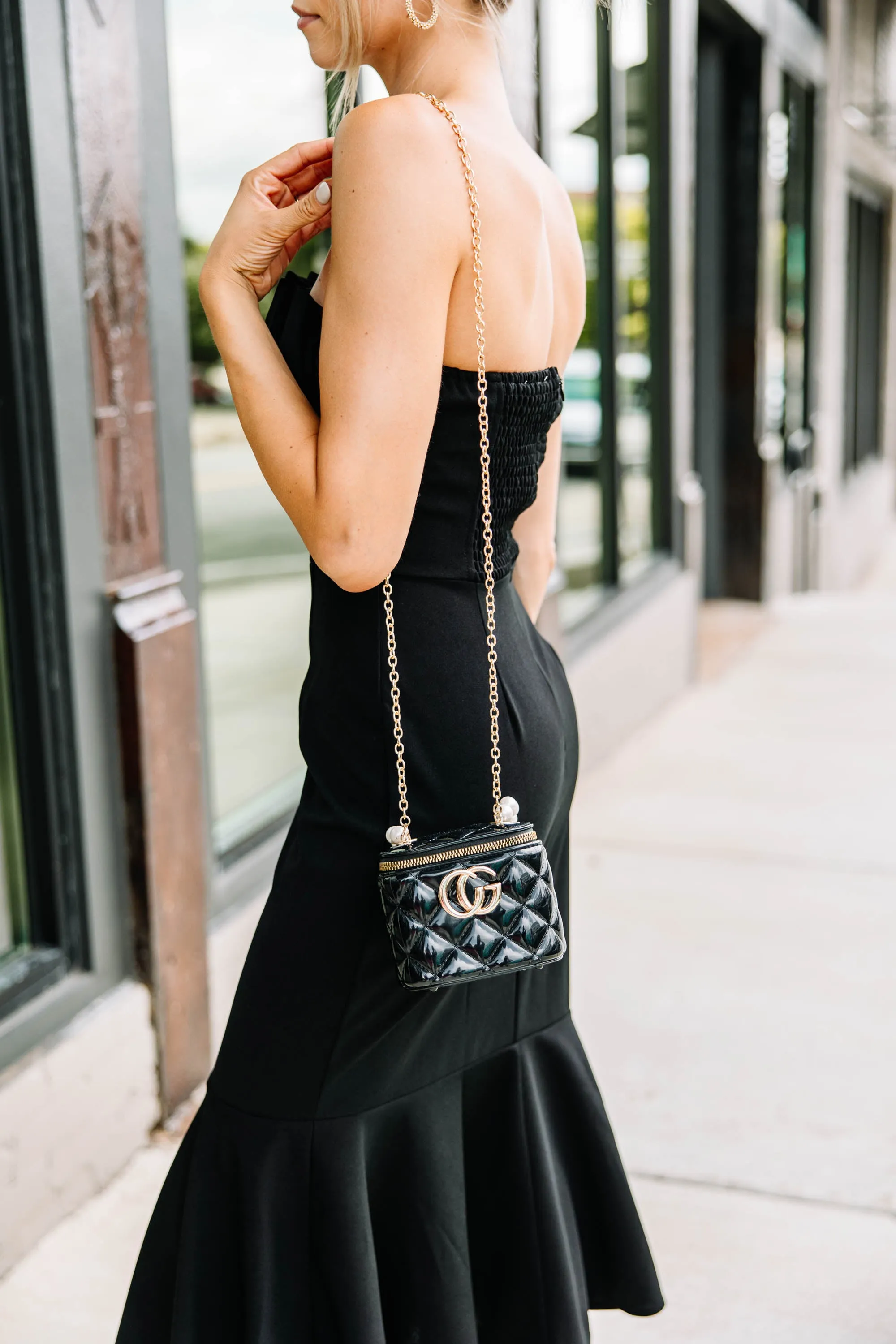 Need You Now Black Mini Purse