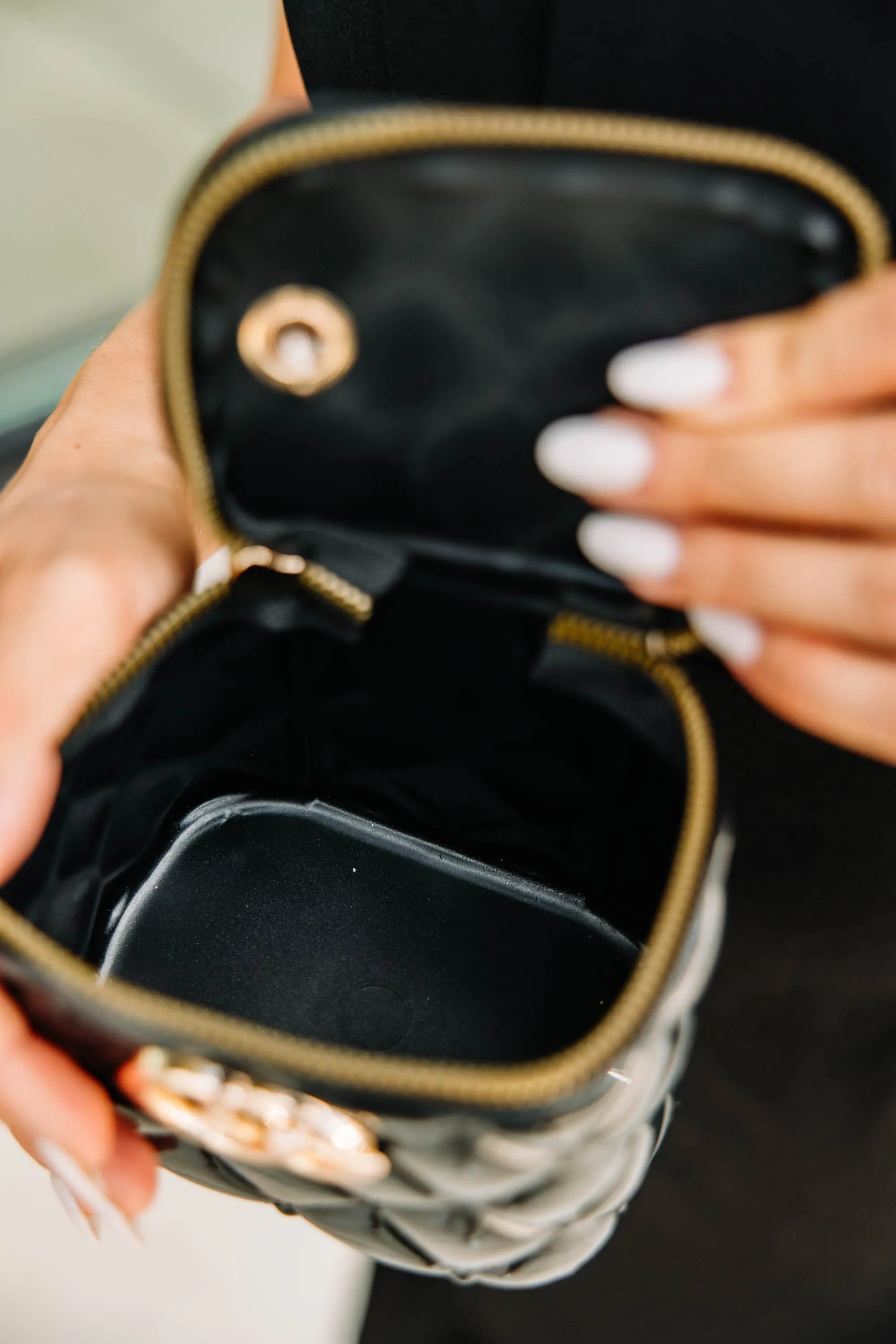 Need You Now Black Mini Purse