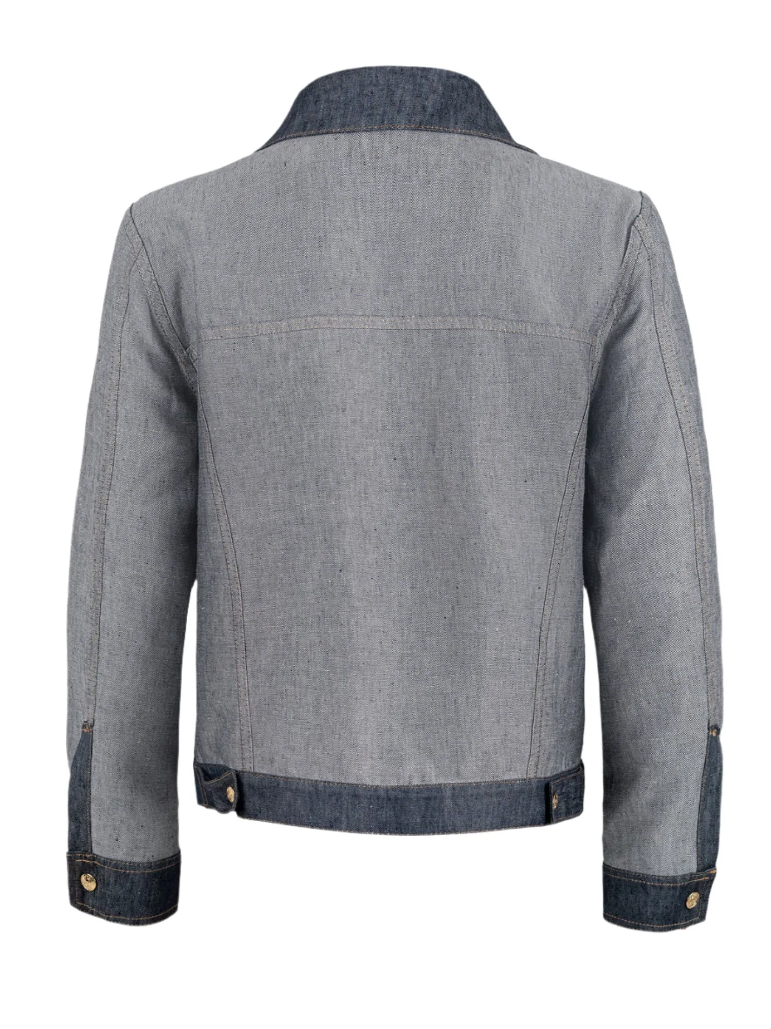 Neive Reversible Linen Jean Jacket